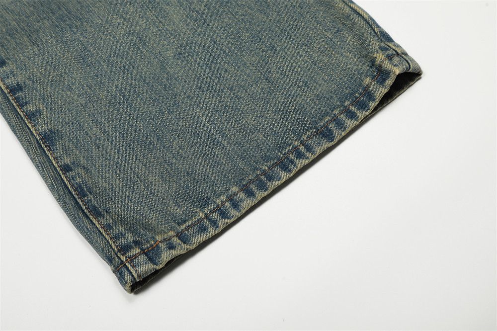 Vintage Retro distressed casual punk gradient washed denim jeans Size US 32 / EU 48 - 6 Thumbnail