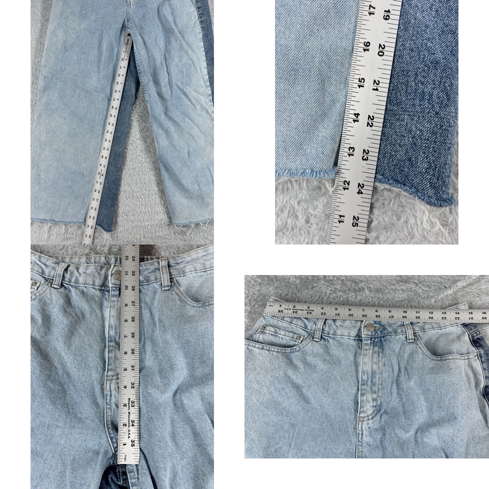 Forever 21 Forever 21 Jeans Women Wide-Leg Denim 30x24 Blue High Rise 30 5-Pocket Regular Size Type: Jeans Size 30" / US 8 / IT 44 - 8 Thumbnail