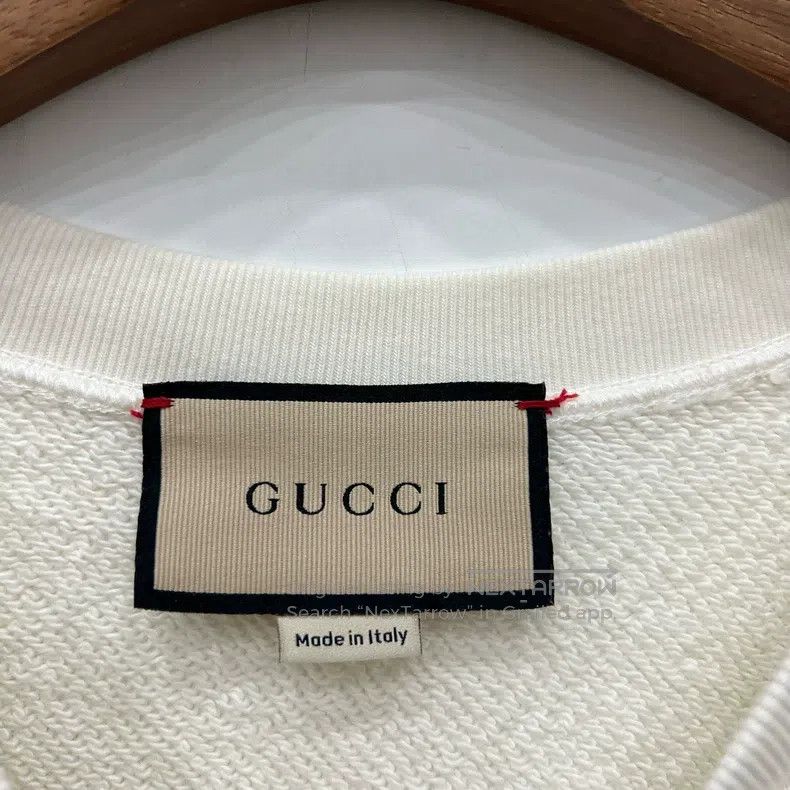 Gucci Gucci White Star Sweatshirt Size US L / EU 52-54 / 3 - 6 Thumbnail
