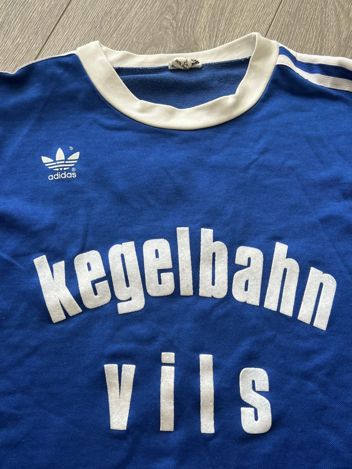 Adidas Vintage 80s Adidas Long Sleeve Jersey Made in West Germany Size US M / EU 48-50 / 2 - 6 Thumbnail