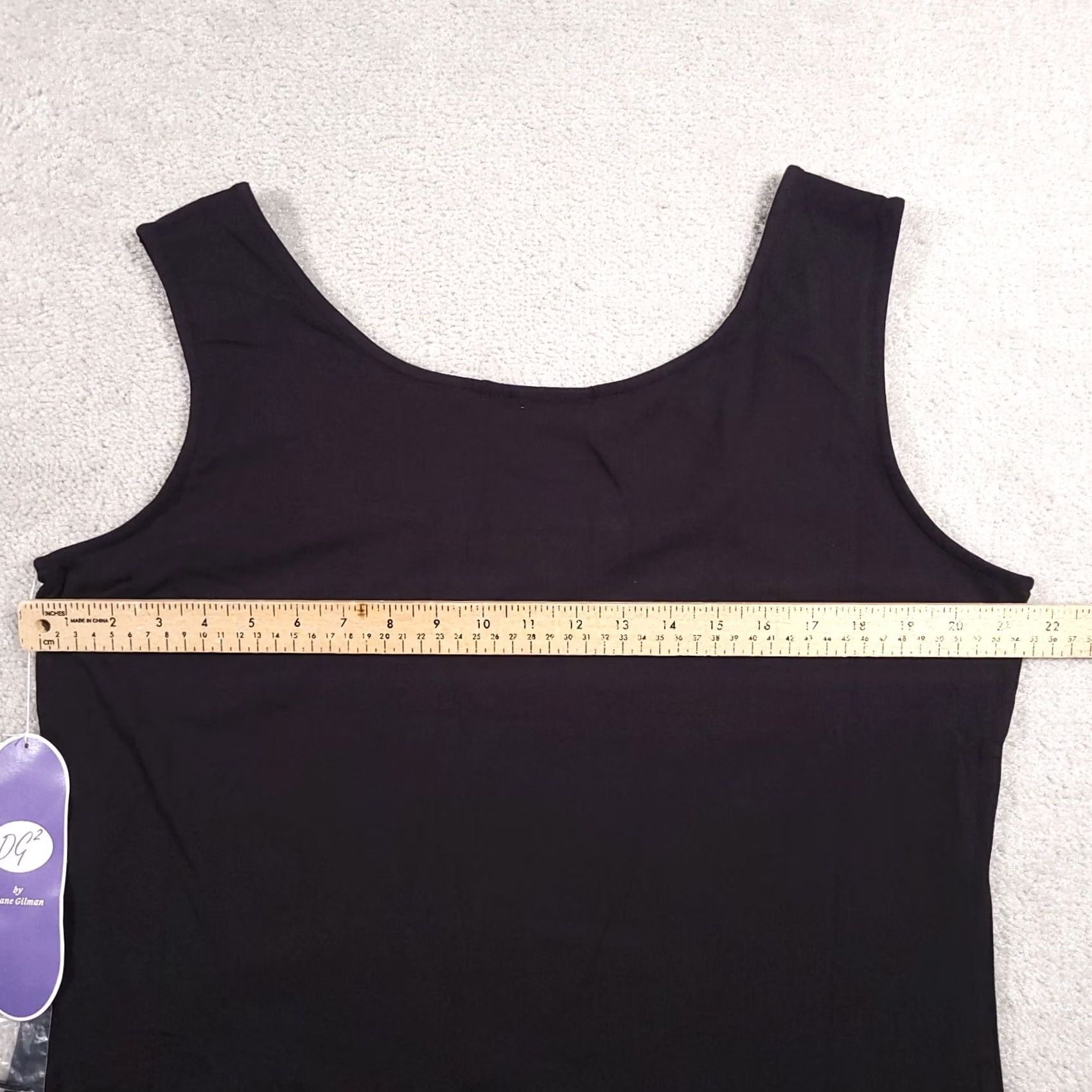 Vintage Diane Gilman Tank Sleeveless Shirt Women's Large Black Beaded Round Neck Size L / US 10 / IT 46 - 4 Thumbnail
