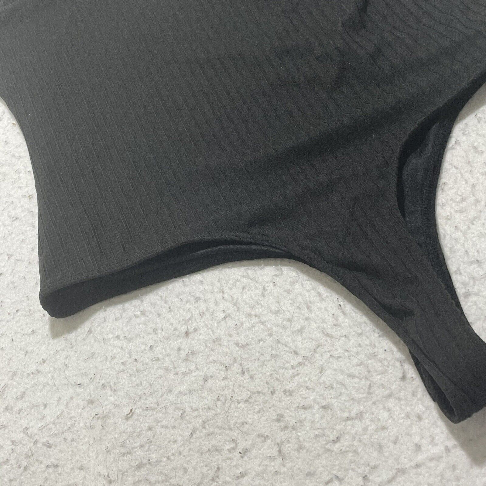 Other 21 Saints Large Black V-Neck One Piece Bodysuit Ribbed Size L / US 10 / IT 46 - 14 Thumbnail