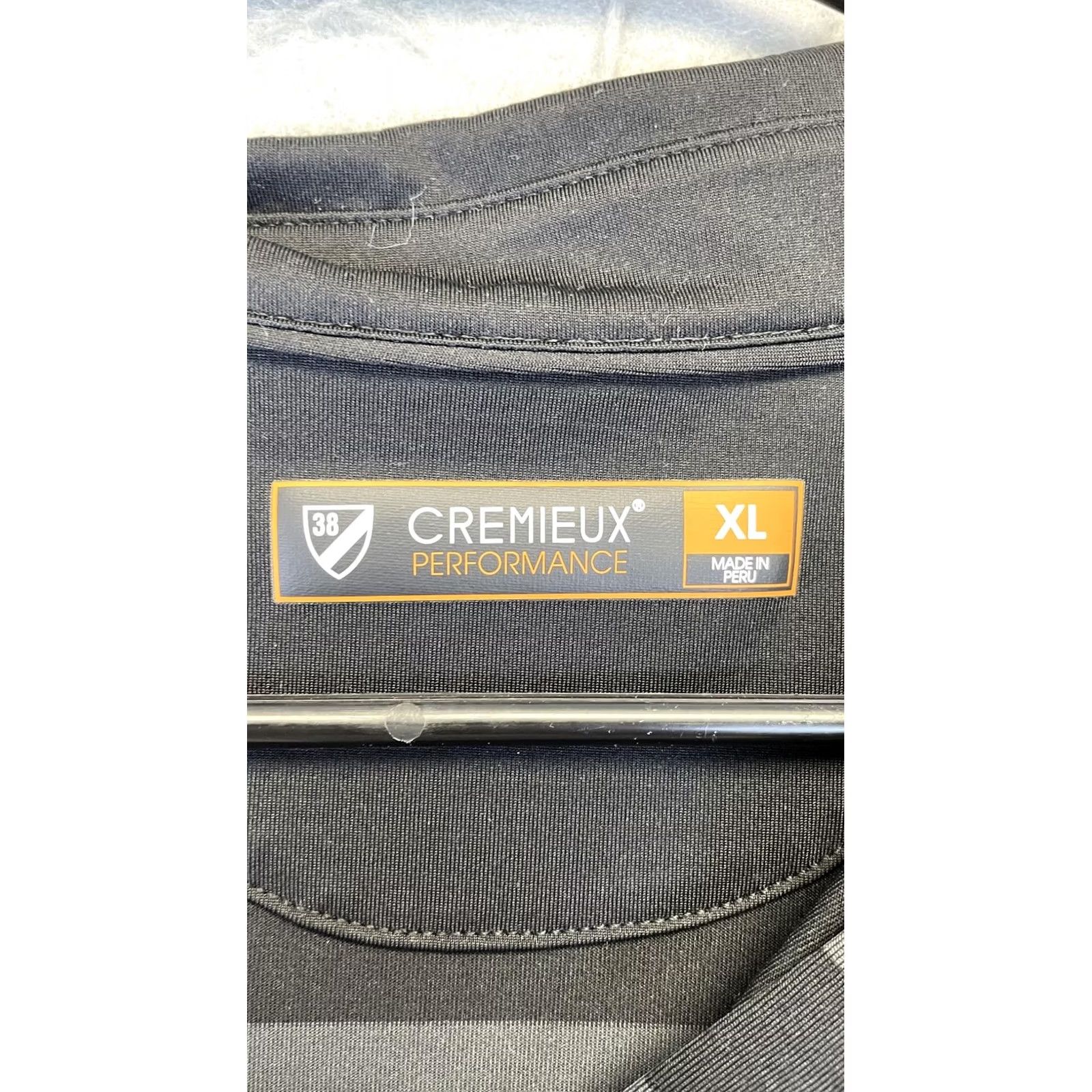 Cremieux Cremieux Polo Shirt Mens XL Black Gray Striped Short Sleeve Performance Golf Size US XL / EU 56 / 4 - 6 Thumbnail