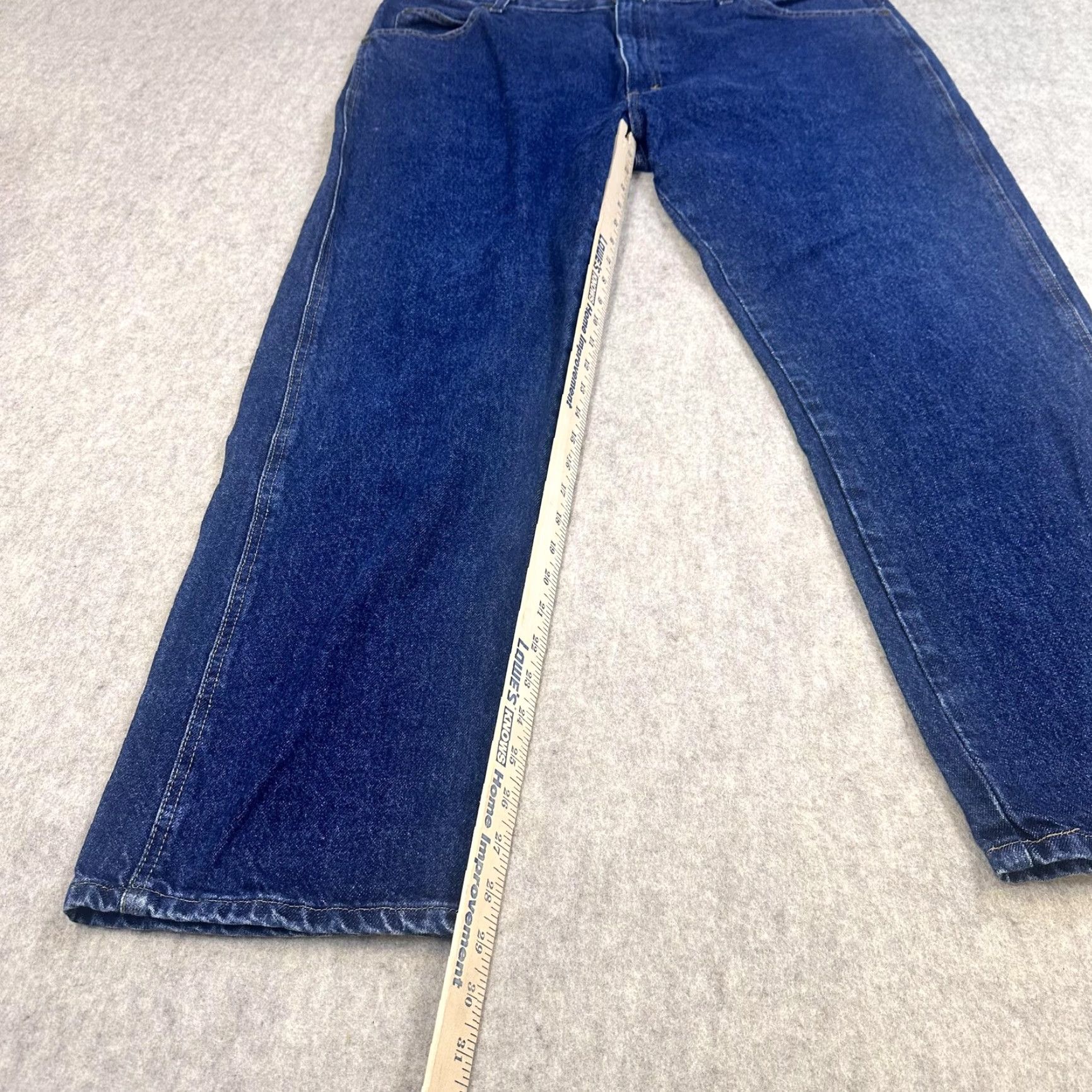 Wrangler Wrangler Jeans Mens 40x30 Blue Comfort Fit Straight Leg Zip Fly Denim 96501MR Size US 40 / EU 56 - 6 Thumbnail