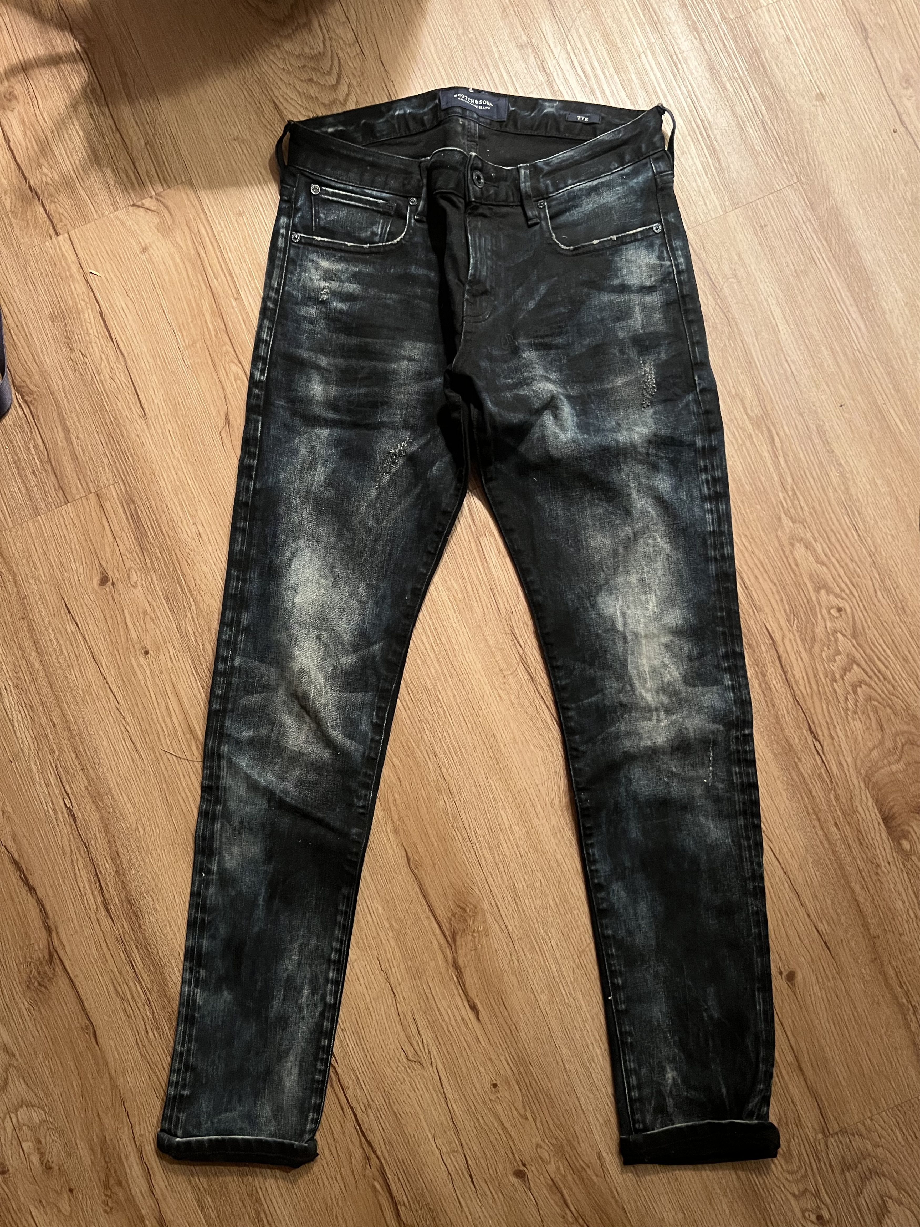 Scotch & Soda Scotch & Soda Black Wash Tye Jeans Size US 29 - 1 Thumbnail