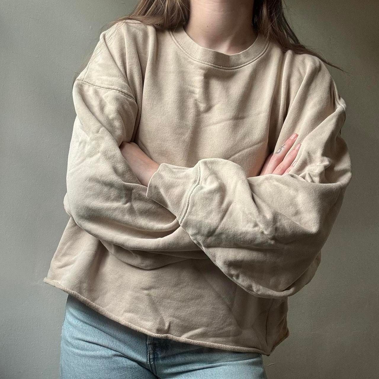 Oak + Fort Oak + Fort Beige Sweatshirt XS Cotton Minimalist Athleisure Size XS / US 0-2 / IT 36-38 - 7 Thumbnail