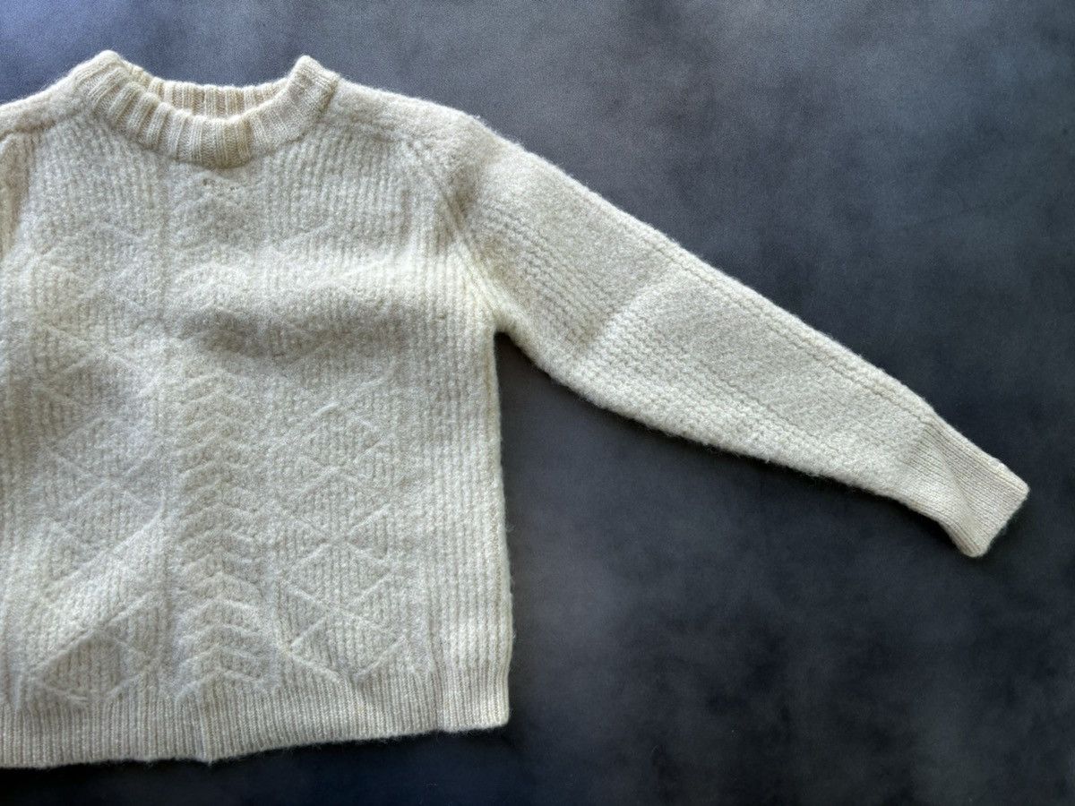 Marks & Spencer × Vintage 1960s Wool Sweater Vintage St. Michaels Fisherman CableKnit Size US XS / EU 42 / 0 - 6 Thumbnail