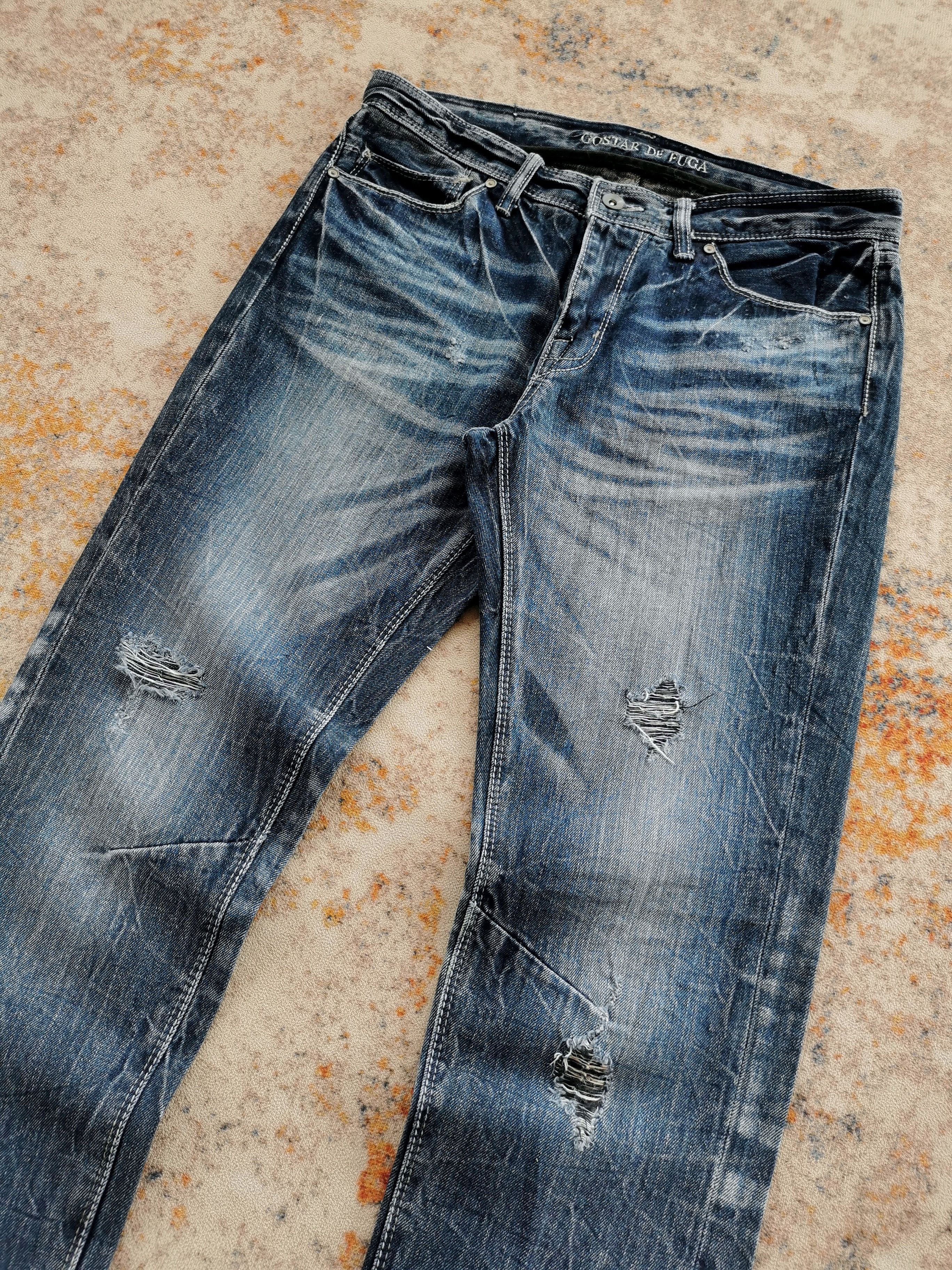 GOSTAR DE FUGA Go Star De Fuga Distressed Whisker Clawmark Jeans 32x33.5 Size US 32 / EU 48 - 9 Thumbnail