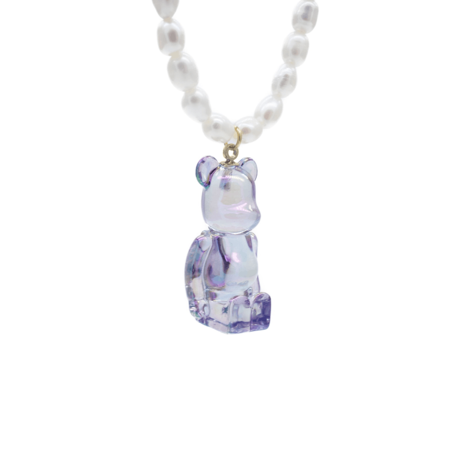 Medicom Toy Bearbrick DIX Sitting Be@rbrick Necklace in Purple Chrome Size ONE SIZE - 1 Thumbnail