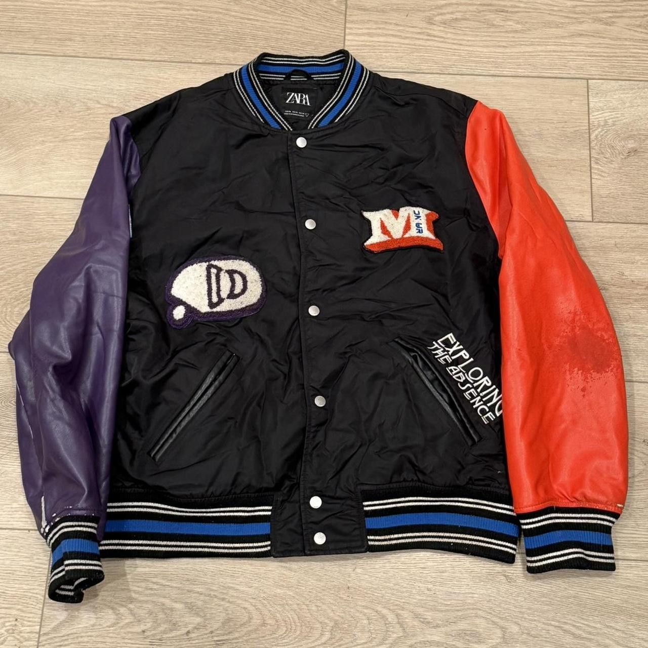 Zara Zara Exploring The Absence Never Break Varsity Bomber Jacket Size US XL / EU 56 / 4 - 4 Thumbnail