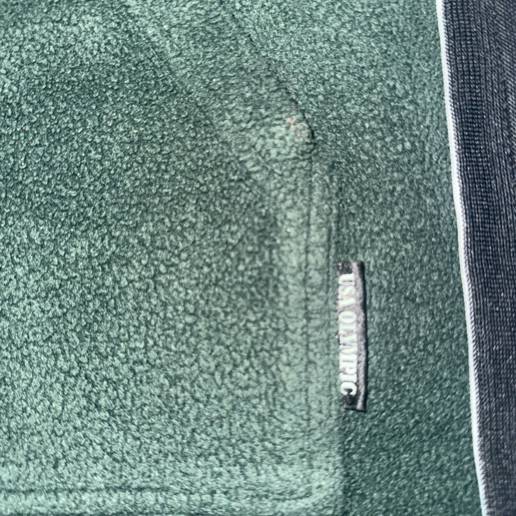 Vintage VINTAGE USA Olympic Fleece Hoodie Green S Men Pullover Size US S / EU 44-46 / 1 - 2 Thumbnail