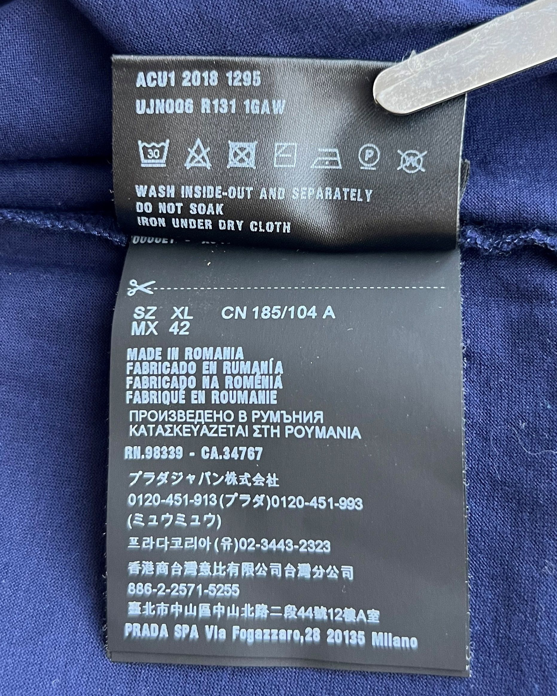 Prada PRADA MILANO BLACK LABEL TOP T-SHIRT BLUE WITH POCKET Size XL / US 12-14 / IT 48-50 - 7 Thumbnail
