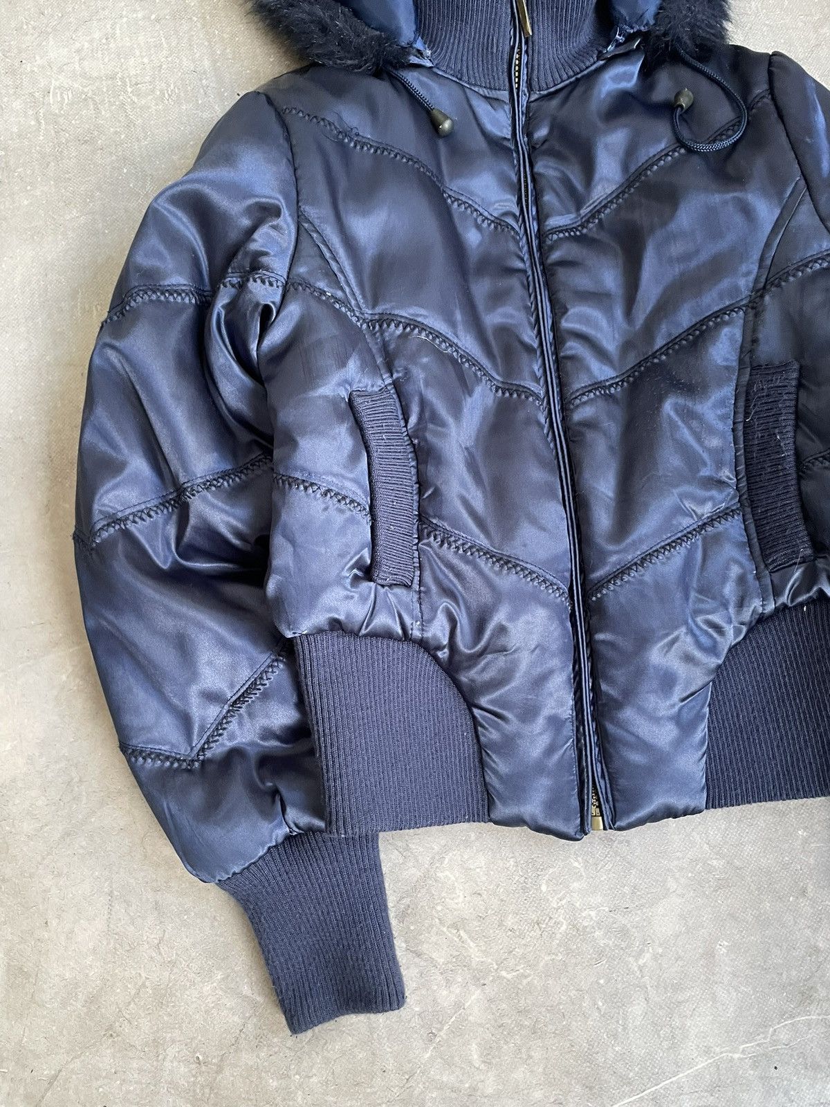 If Six Was Nine Down Jacket Blue if six was nine y2k Fur Streetwear Style Size US S / EU 44-46 / 1 - 2 Thumbnail