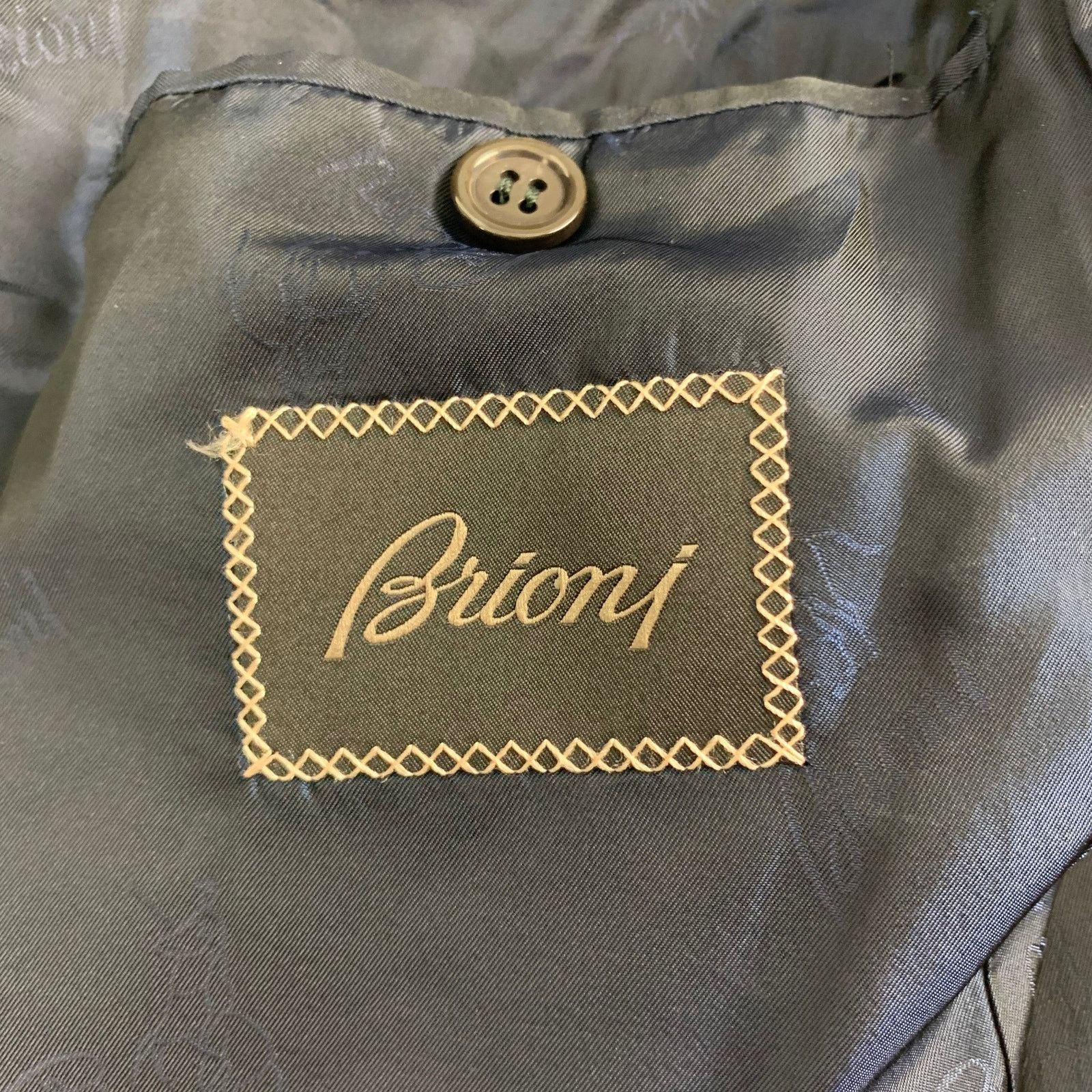 Brioni BRIONI Size 40 Navy Stripe Wool Tuxedo Sport Coat Size 40R - 8 Thumbnail