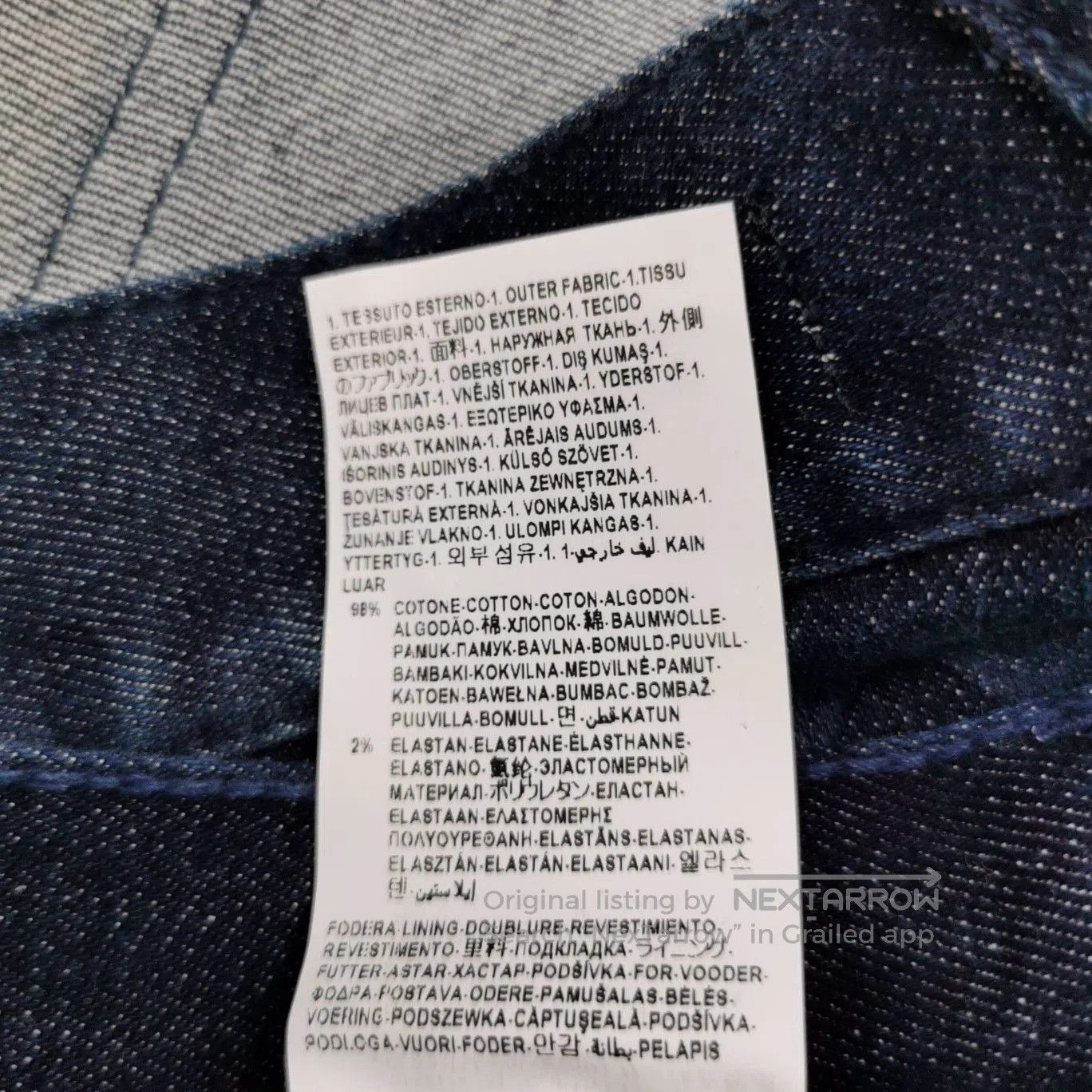Versace Blue Camouflage Straight-Leg Denim Pants. Size US 30 / EU 46 - 9 Thumbnail