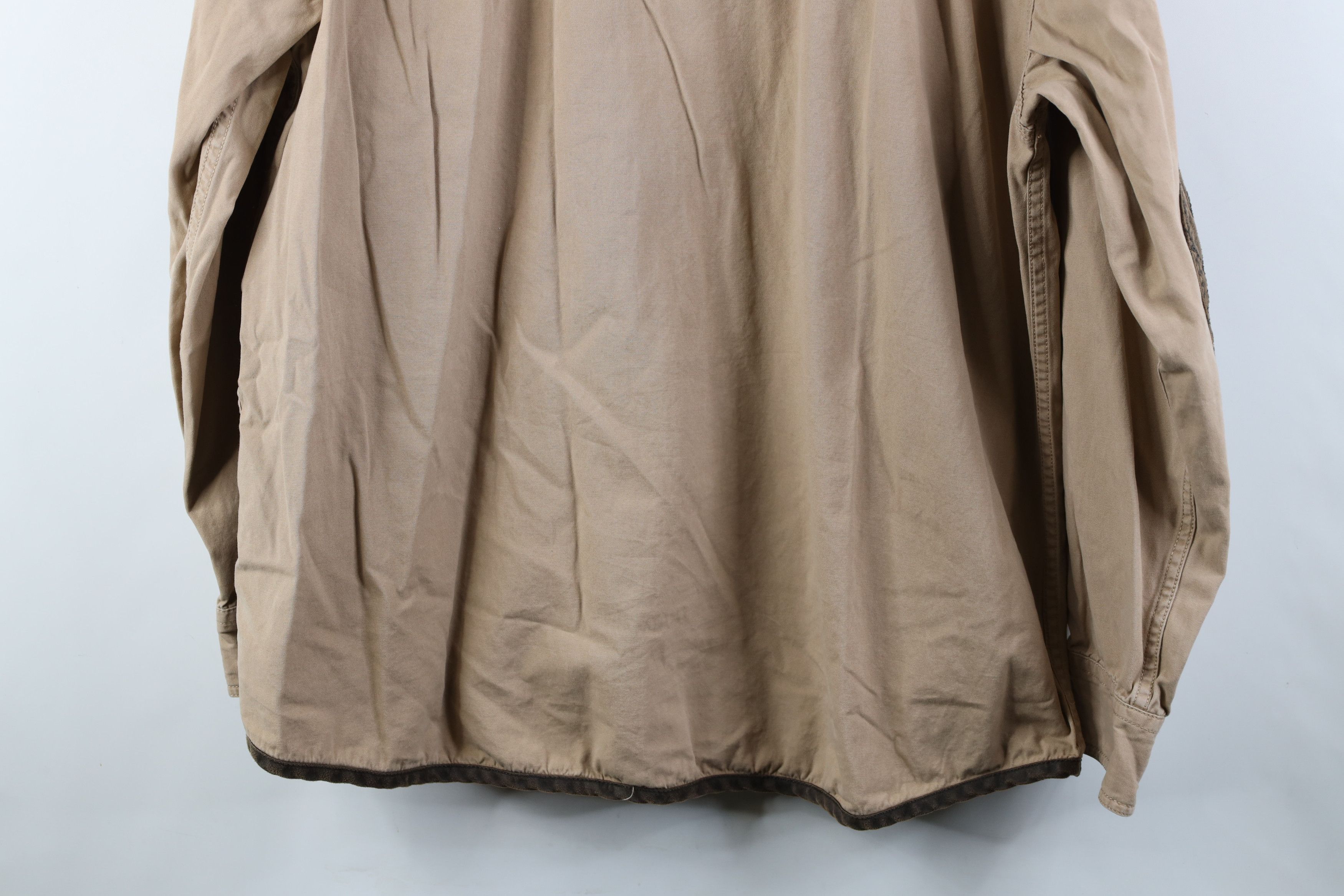 Vintage Vintage 90s Streetwear Cotton Trim Shooting Button Shirt Size US XL / EU 56 / 4 - 15 Thumbnail