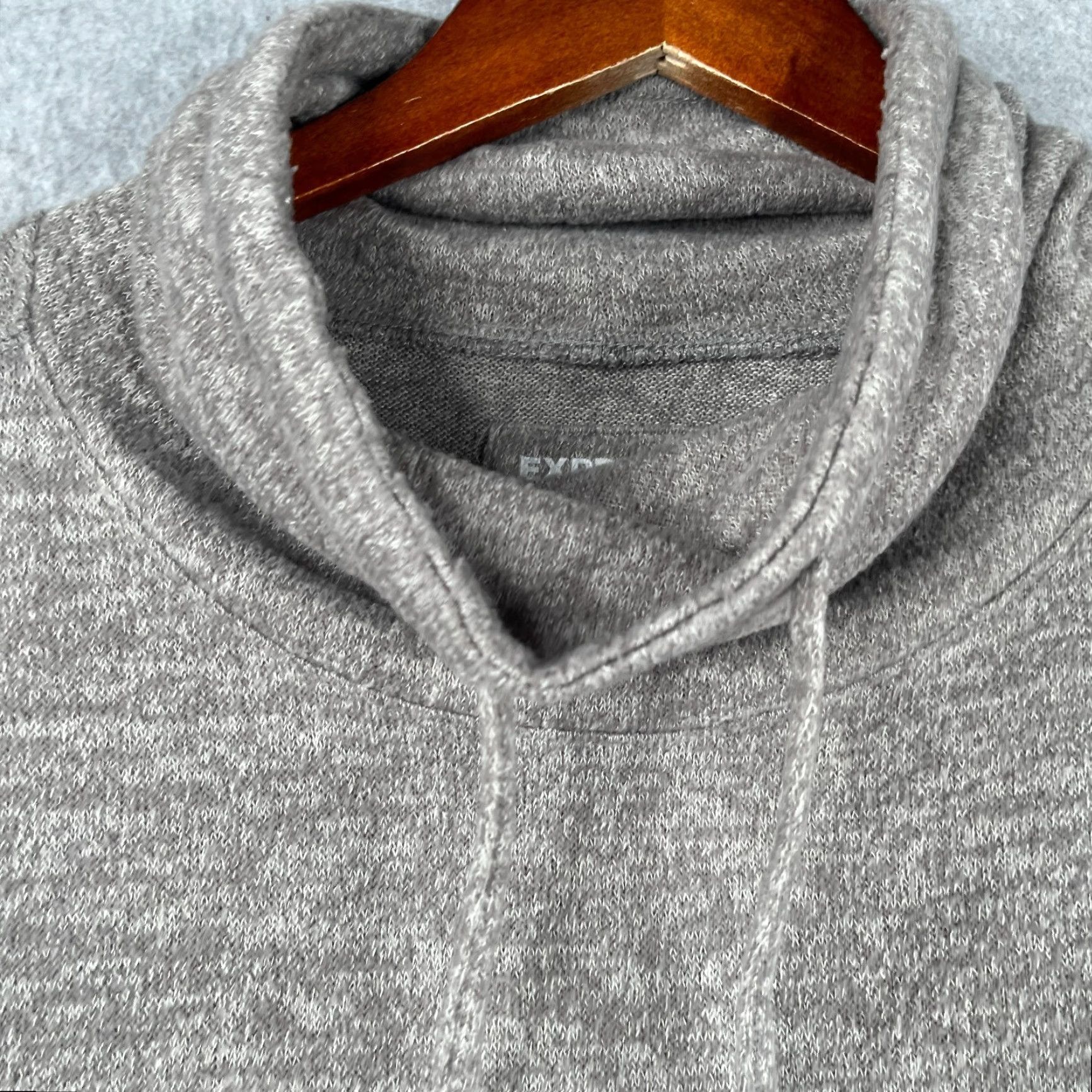 Express Express Sweatshirt Shirt Womens Large Gray Heather High Neck Pullover Long Sleeve Regular Winter Fall Spring Activewear Size L / US 10 / IT 46 - 4 Thumbnail
