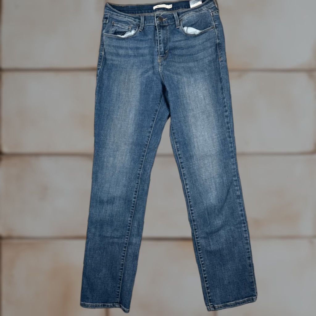 Levi's Levi's 505 Jeans Womens Size 29 Medium Wash Denim Straight Leg Pockets Blue 29 Women Size 29" - 1 Thumbnail