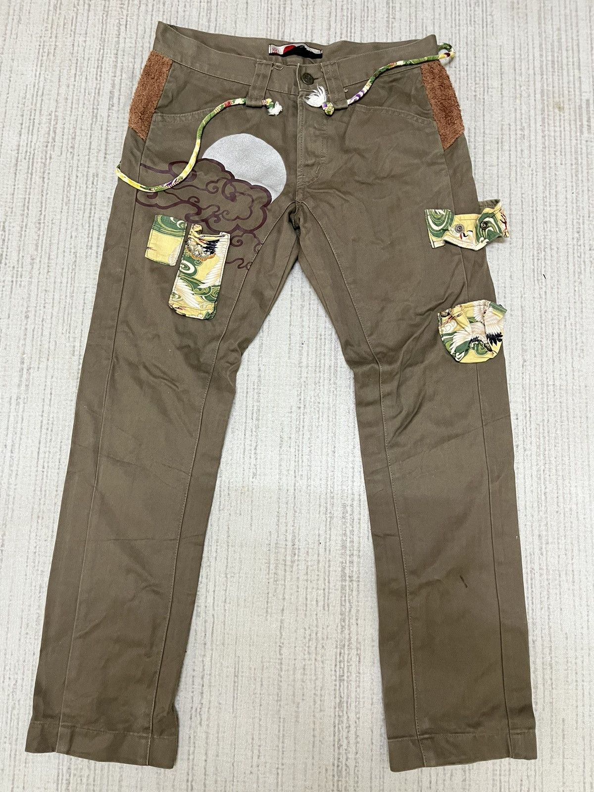 Japanese Brand × Vintage Vintage 80s japan souvenir pant style Size US 30 / EU 46 - 1 Thumbnail