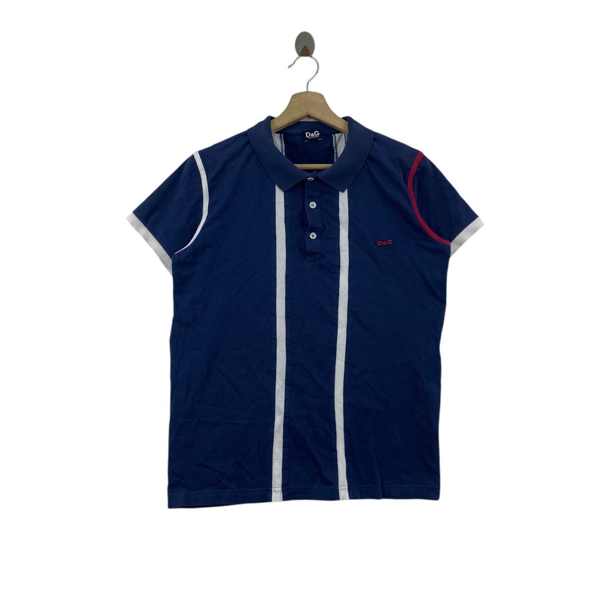 Dolce & Gabbana DOLCE & GABBANA D&G Stripe Collar Button Up Shirt Size US M / EU 48-50 / 2 - 1 Thumbnail