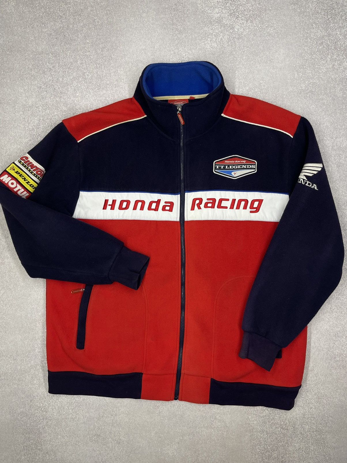 Honda Vintage Honda Racing TT Legends Fleece Jacket Motul F1 Size US XL / EU 56 / 4 - 3 Thumbnail