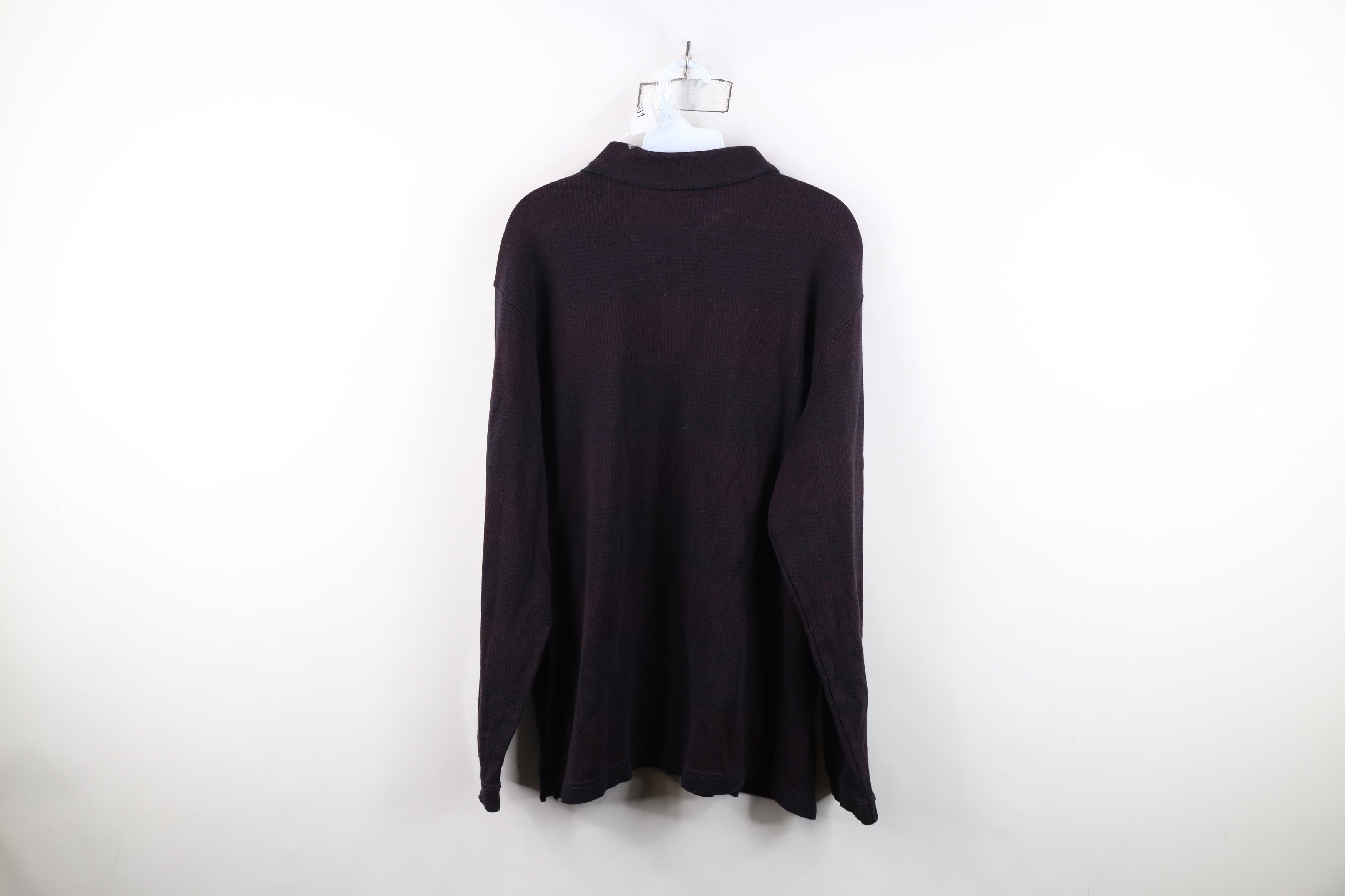 Vintage Vintage Streetwear Long Sleeve Collared Rugby Polo Plaid Size US XL / EU 56 / 4 - 10 Thumbnail
