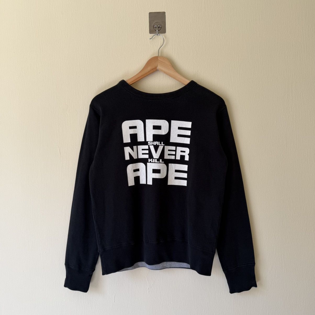 Bape Vintage Thrashed OG Bape X Alife Reversible Sweater Size US S / EU 44-46 / 1 - 1 Thumbnail