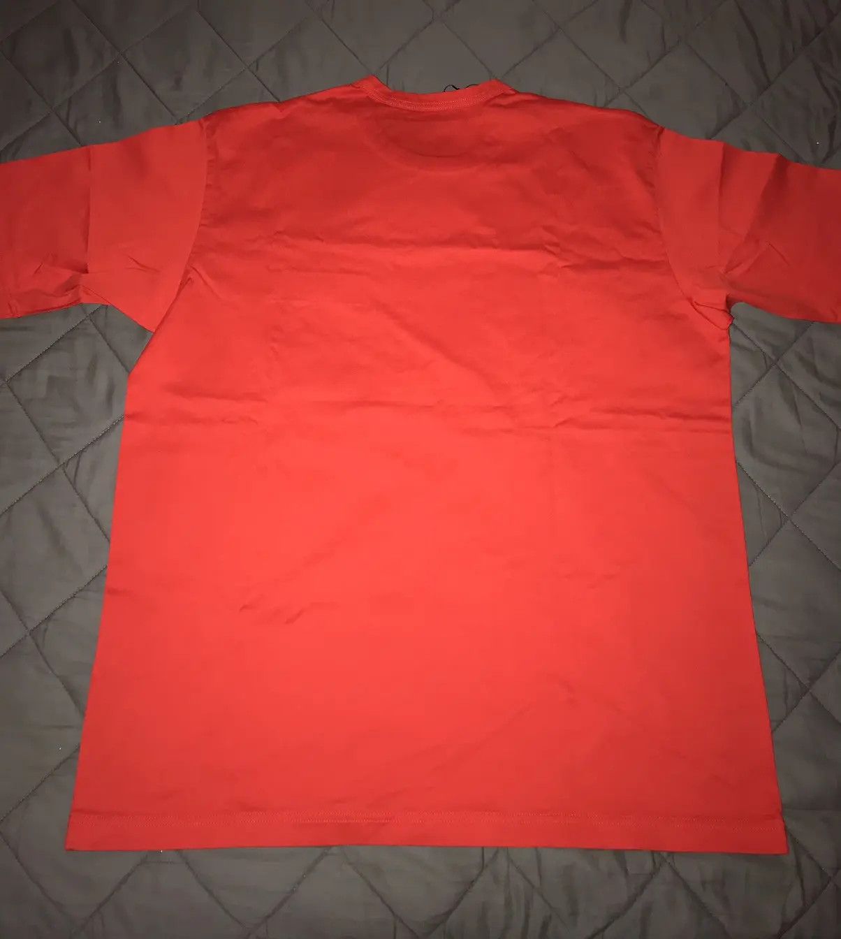 Comme des Garcons Junya Watanabe MAN x Pirelli Box Logo Red Cotton T-Shirt Size US S / EU 44-46 / 1 - 3 Thumbnail