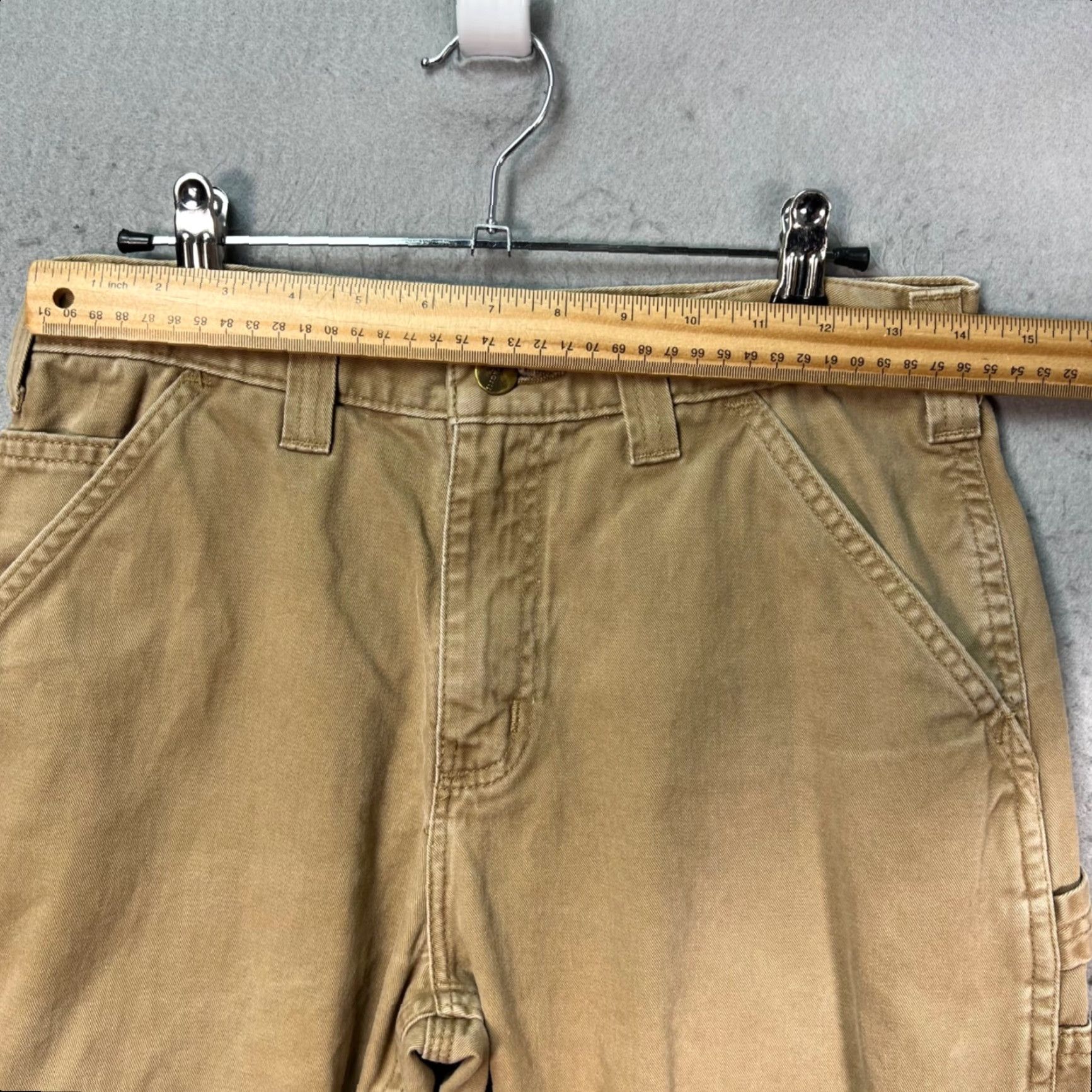 Carhartt Carhartt Mens Pants Khakis 30 x 31 Relaxed Fit Cotton Beige Workwear 5-Pocket Mens Pants Straight Leg Vintage No N/A Size US 30 / EU 46 - 4 Thumbnail