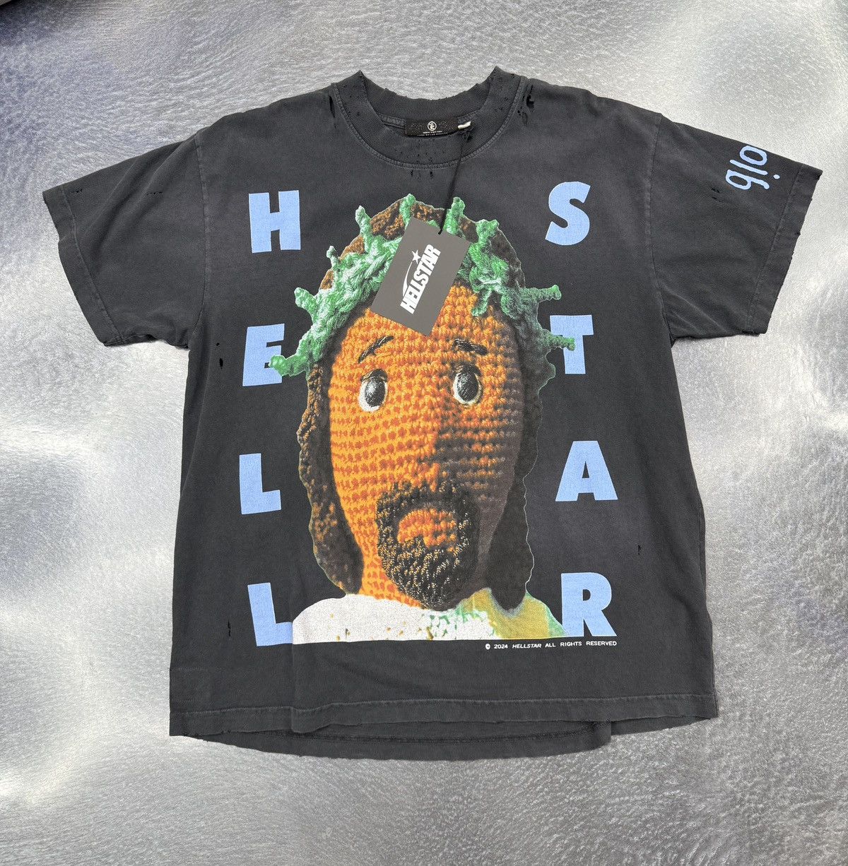 HELLSTAR Hellstar Crochet Jesus T-Shirt Size US M / EU 48-50 / 2 - 1 Thumbnail