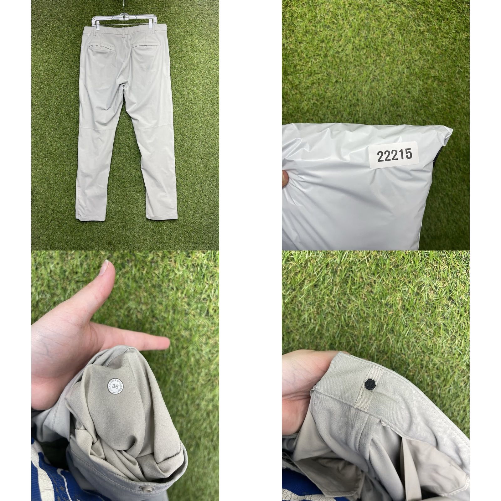 Lululemon Lululemon Commission Pant Slim Warpstreme Mens 36 Khaki Tan Chino Straight 5-Pocket Logo Size US 36 / EU 52 - 8 Thumbnail