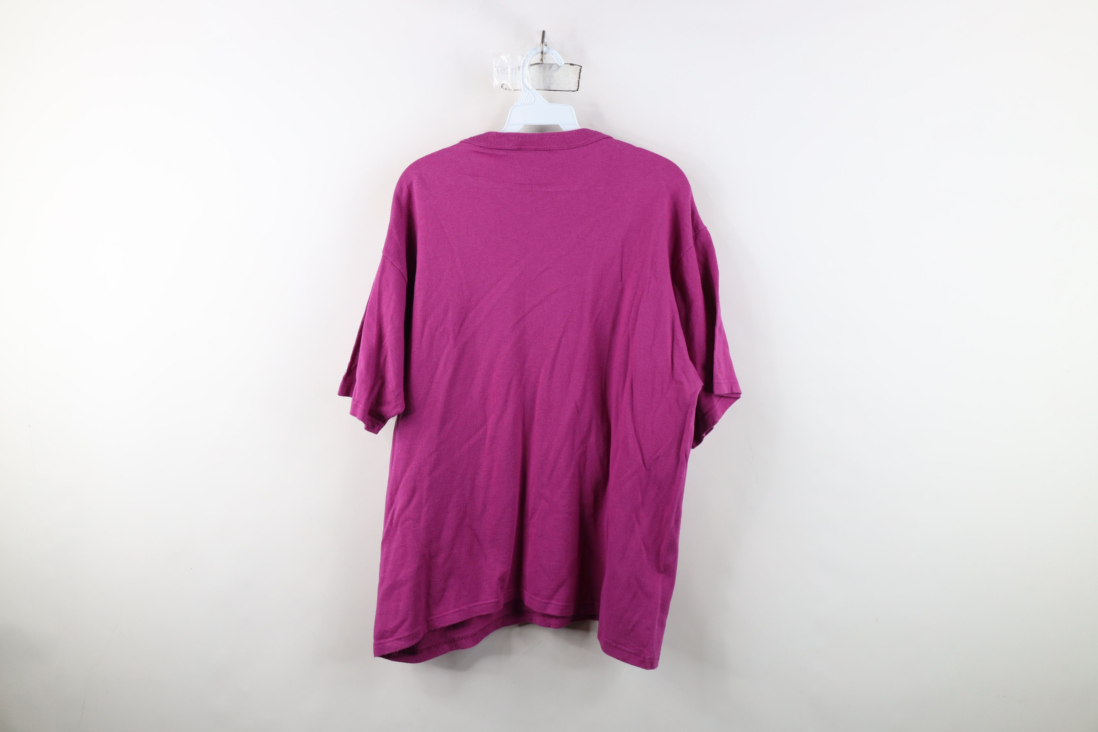 Champion Vintage 90s Champion Spell Cotton Jersey Knit T-Shirt Pink Size US L / EU 52-54 / 3 - 12 Thumbnail