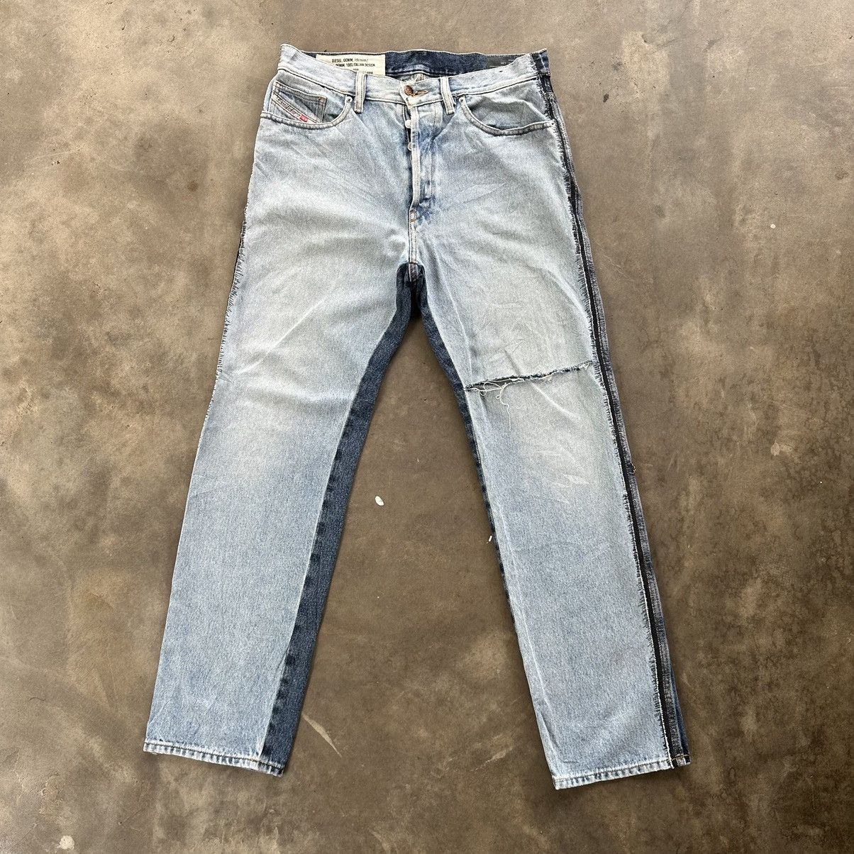 Japanese Brand × Jean × Vintage Vintage Diesel Faded Distressed D Macs Denim Jean Pant Size US 33 - 2 Thumbnail
