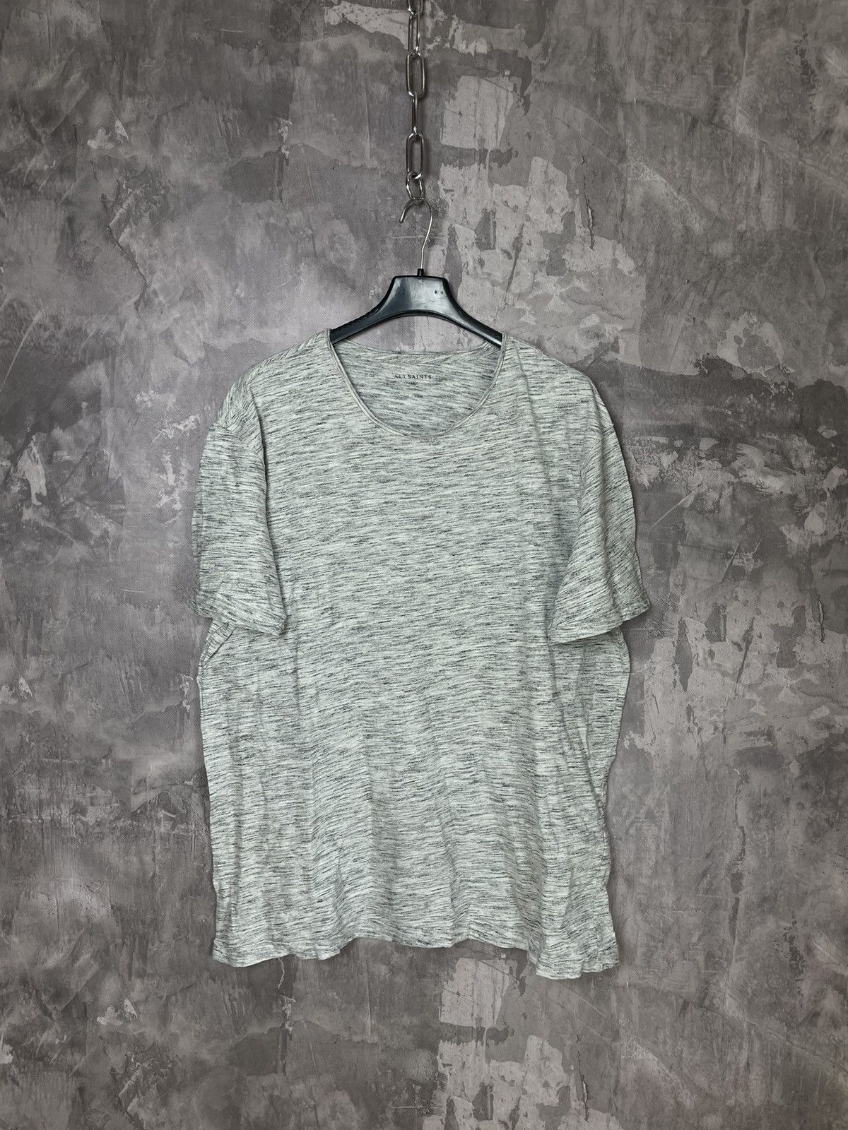Allsaints × Designer Allsaints Cotton Minimalistic basic striped t shirt tee Size US L / EU 52-54 / 3 - 1 Thumbnail