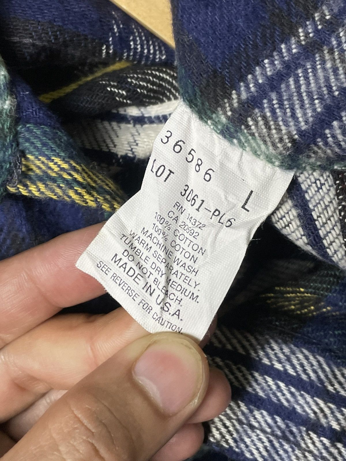 FiveBrother × Vintage Five Brother Brand Wool Flannel Button Up (58) Size US L / EU 52-54 / 3 - 7 Thumbnail