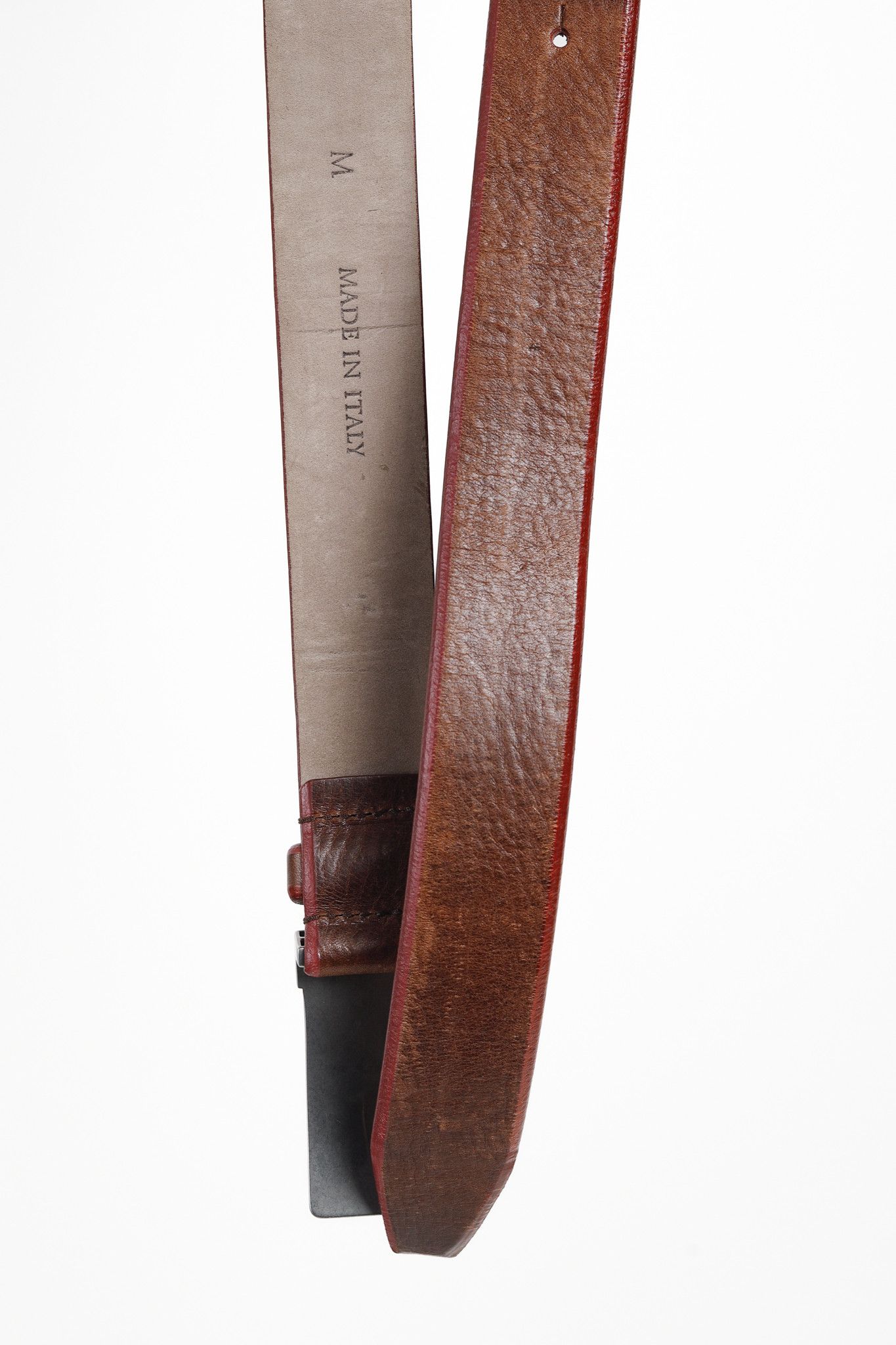 Brunello Cucinelli Brunello Cucinelli Brown Leather Piped Belt Size ONE SIZE - 6 Thumbnail