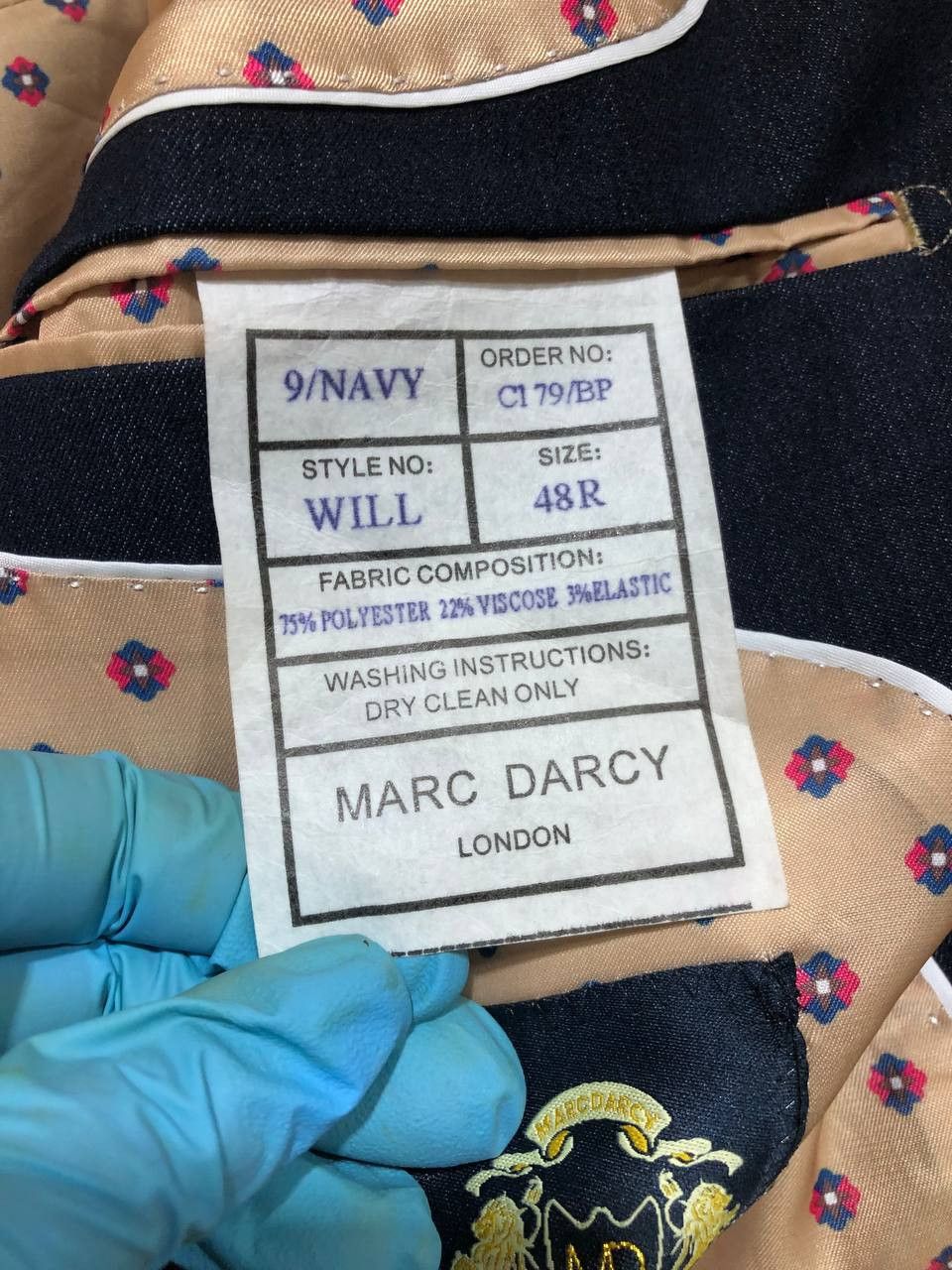 Vintage Mens Marc Darcy Blazer Jacket CASUAL Size 48R - 3 Thumbnail