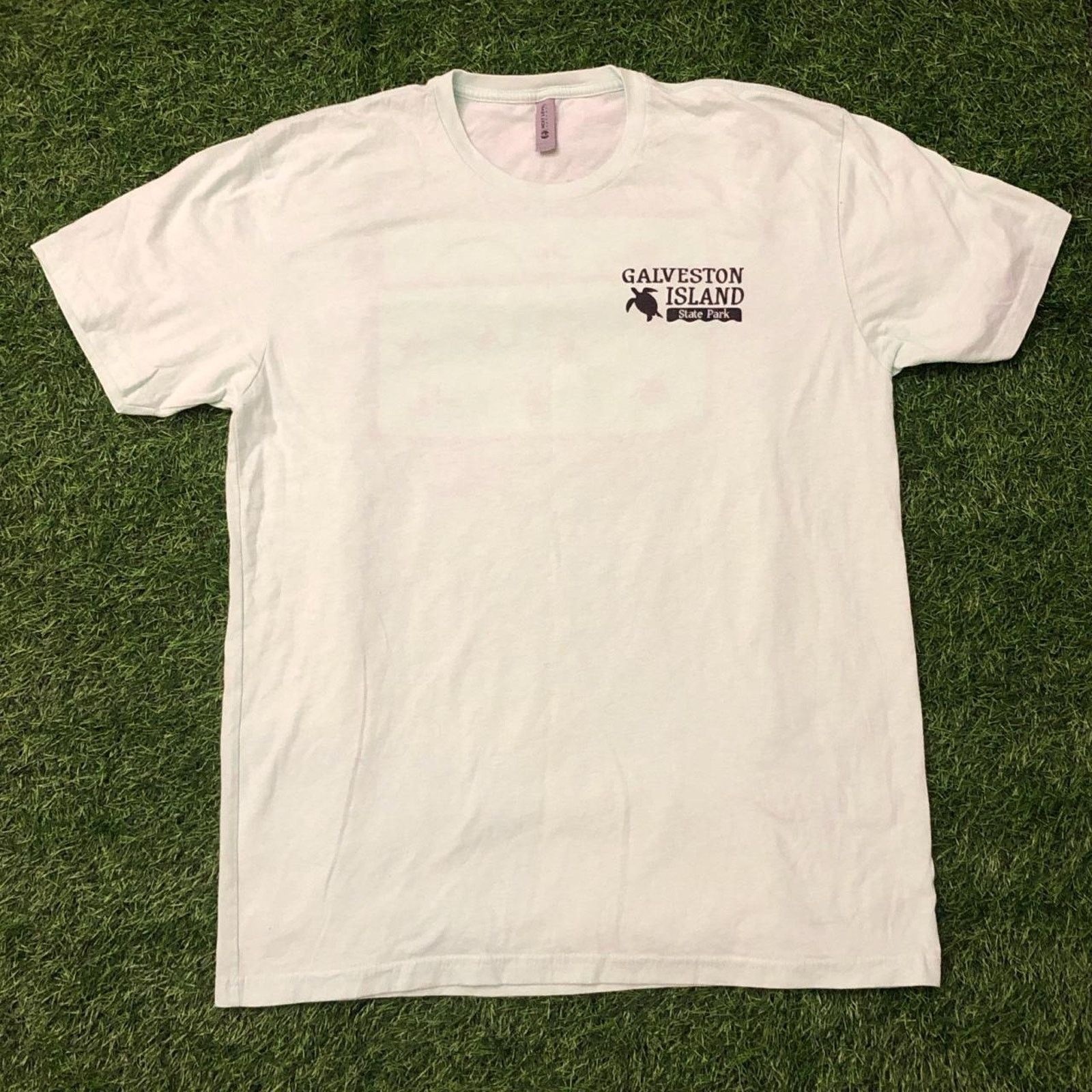 Next Level Mint Green Galveston Island ‘Go With The Flow’ Graphic Tee Size US L / EU 52-54 / 3 - 1 Thumbnail