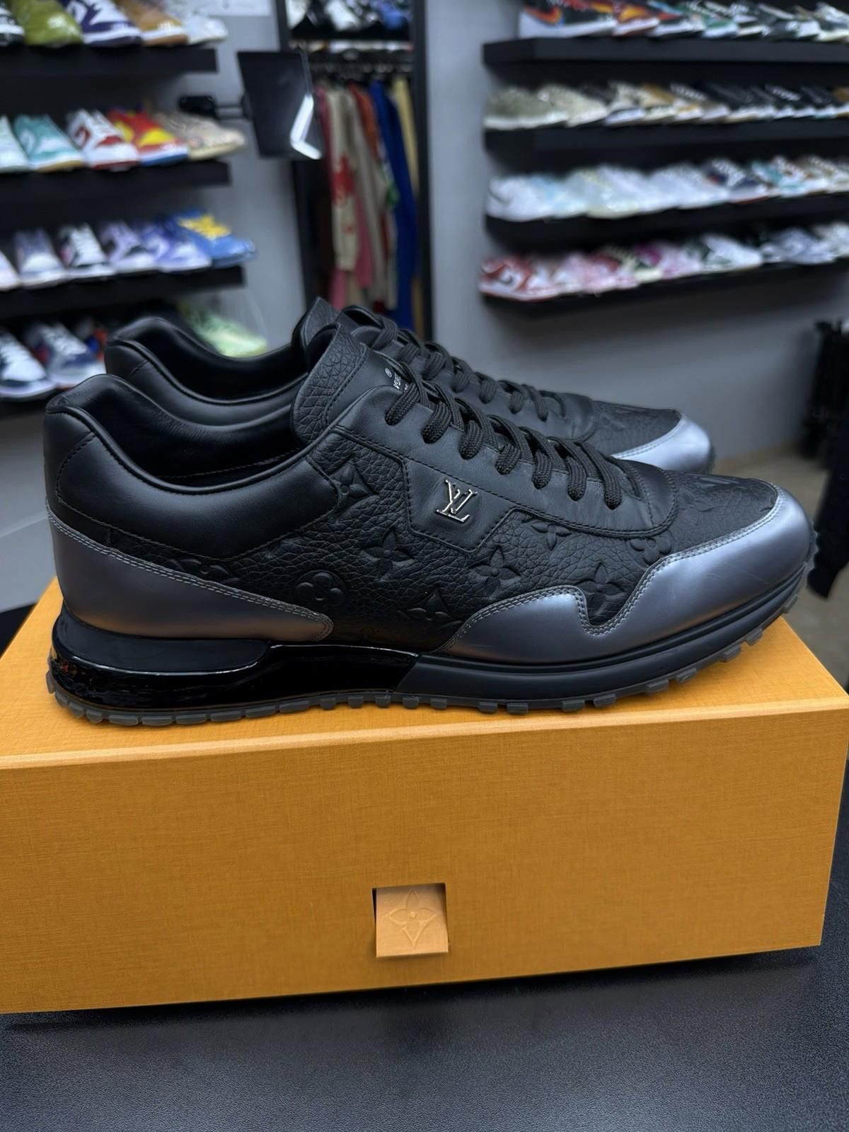 Louis Vuitton Size 10.5LV/11.5US - Louis Vuitton Run Away Triple Black Size US 11.5 / EU 44-45 - 1 Thumbnail