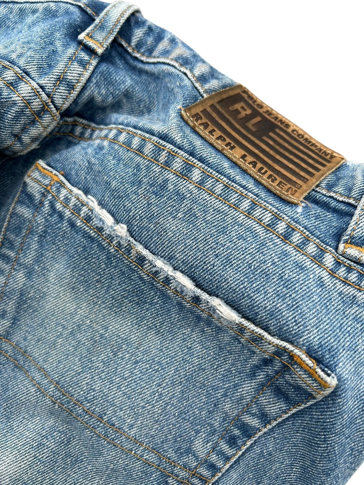 Japanese Brand × Kapital × Vintage Vintage Ralph Lauren Polo Distressed Denim Jeans Size US 29 - 11 Thumbnail