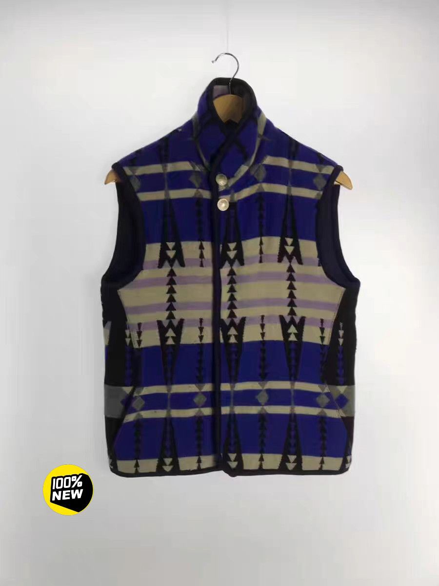 Remi Relief remi relief Navajo Blue & Purple Wool Vest K11 Size US M / EU 48-50 / 2 - 1 Thumbnail
