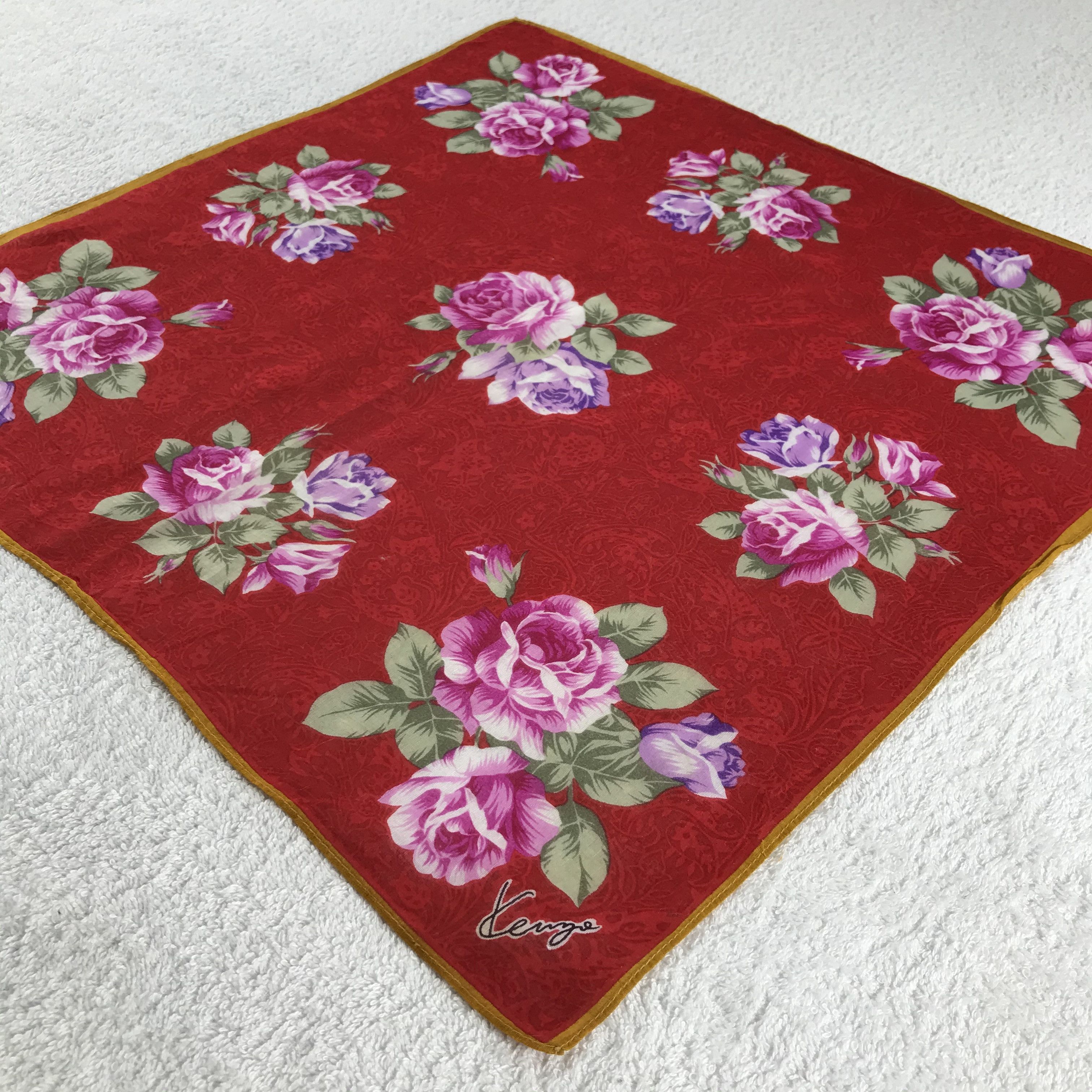 Kenzo × Vintage Kenzo Bandana / Handkerchief / Neckerchief - S344 Size ONE SIZE - 2 Thumbnail