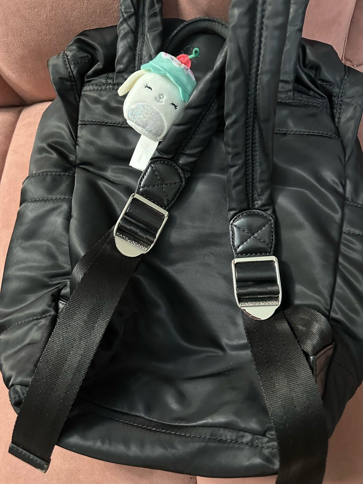Marc Jacobs Marc Jacobs Mallorca Backpack Black Nylon Leather Size ONE SIZE - 2 Thumbnail