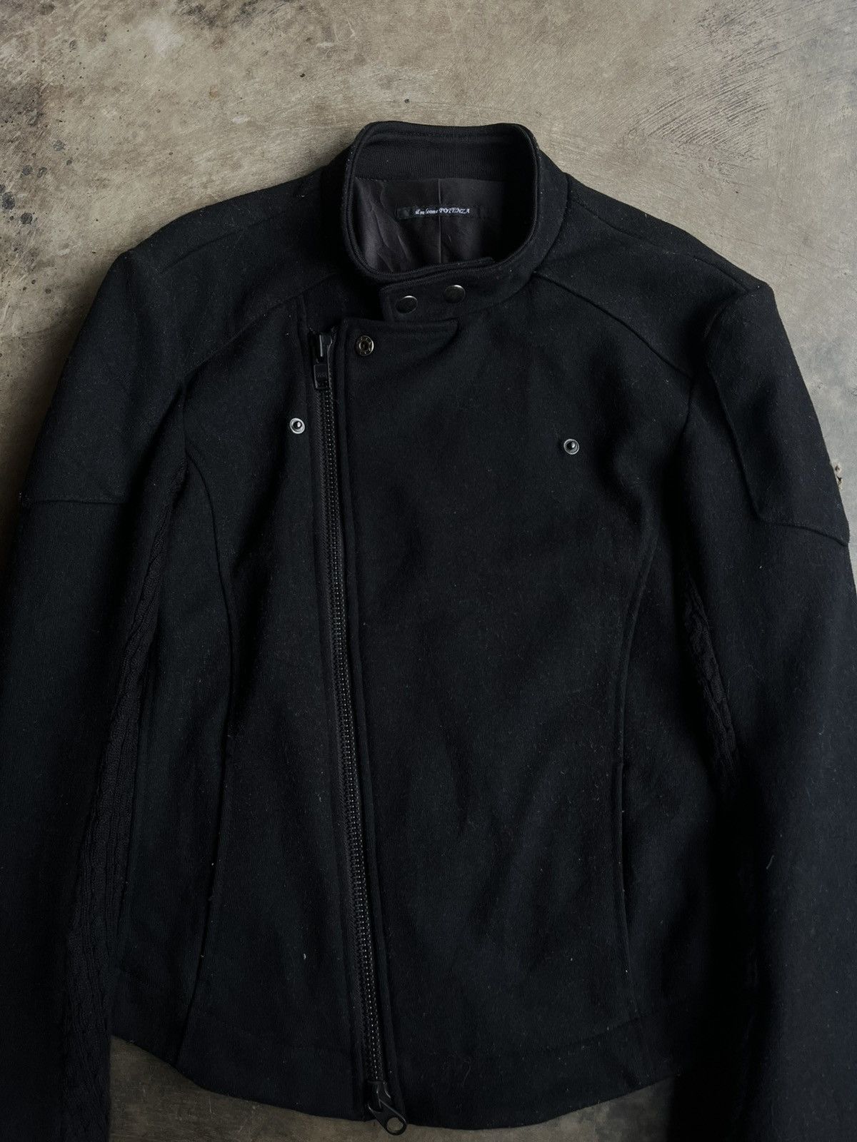 14th Addiction 2000s JAPANESE ASYMMETRICAL WOOL ZIP JACKET BIKERS VKEI PUNK Size US L / EU 52-54 / 3 - 3 Thumbnail