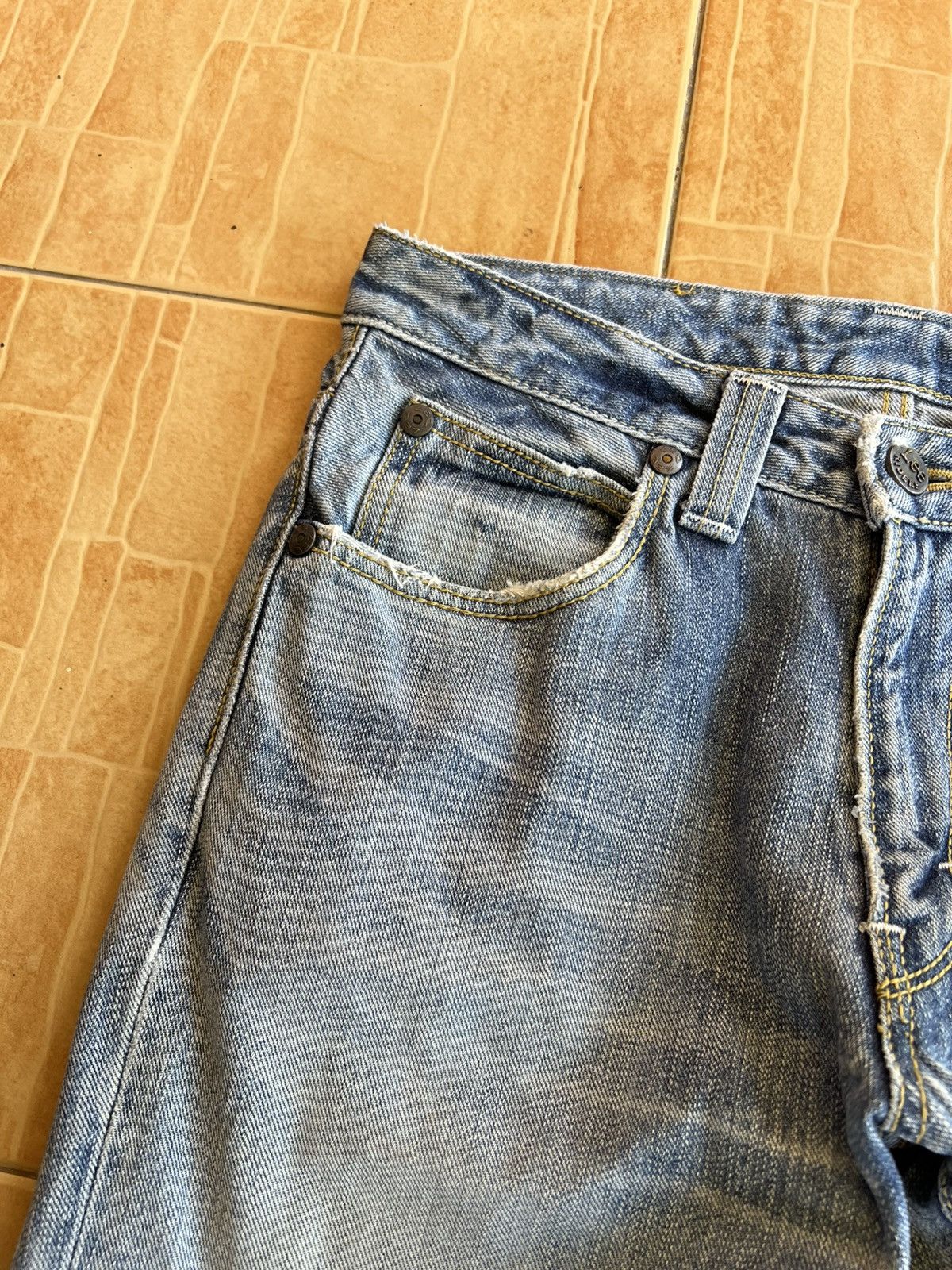 Lee Vintage Lee Riders Distress Jean Size US 29 - 11 Thumbnail