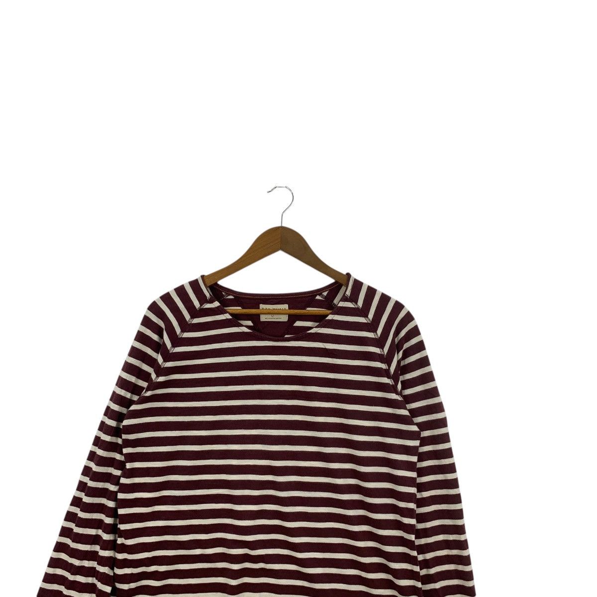 Nudie Jeans NUDIE JEANS DENIM Organic Cotton Striped Tee Shirt Top V Size M / US 6-8 / IT 42-44 - 2 Thumbnail