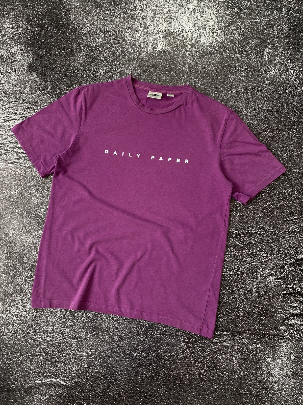 Daily Paper Daily Paper center logo T shirt Purple Grailed