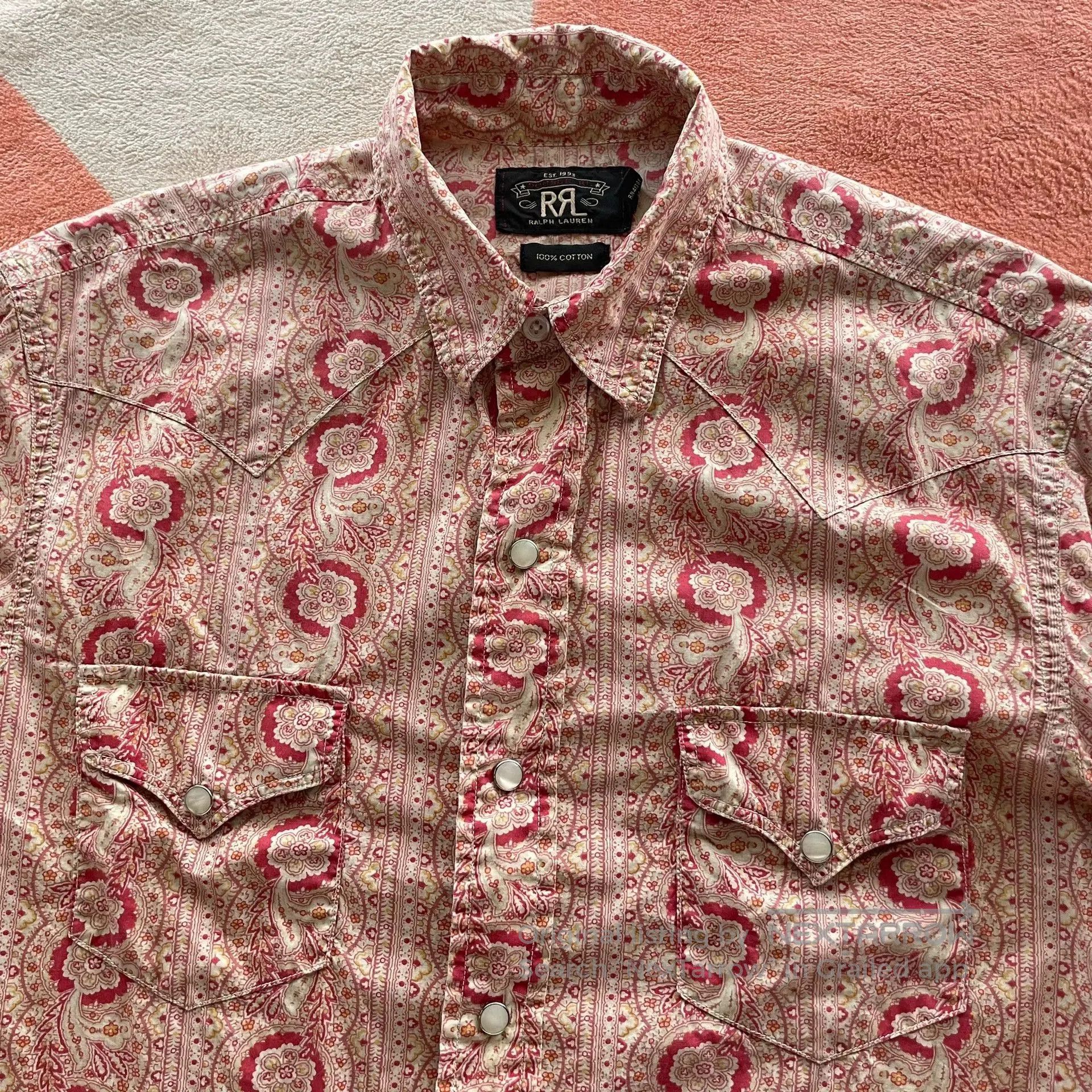 RRL Ralph Lauren RRL Ralph Lauren Printed Western Shirt. Size US S / EU 44-46 / 1 - 2 Thumbnail