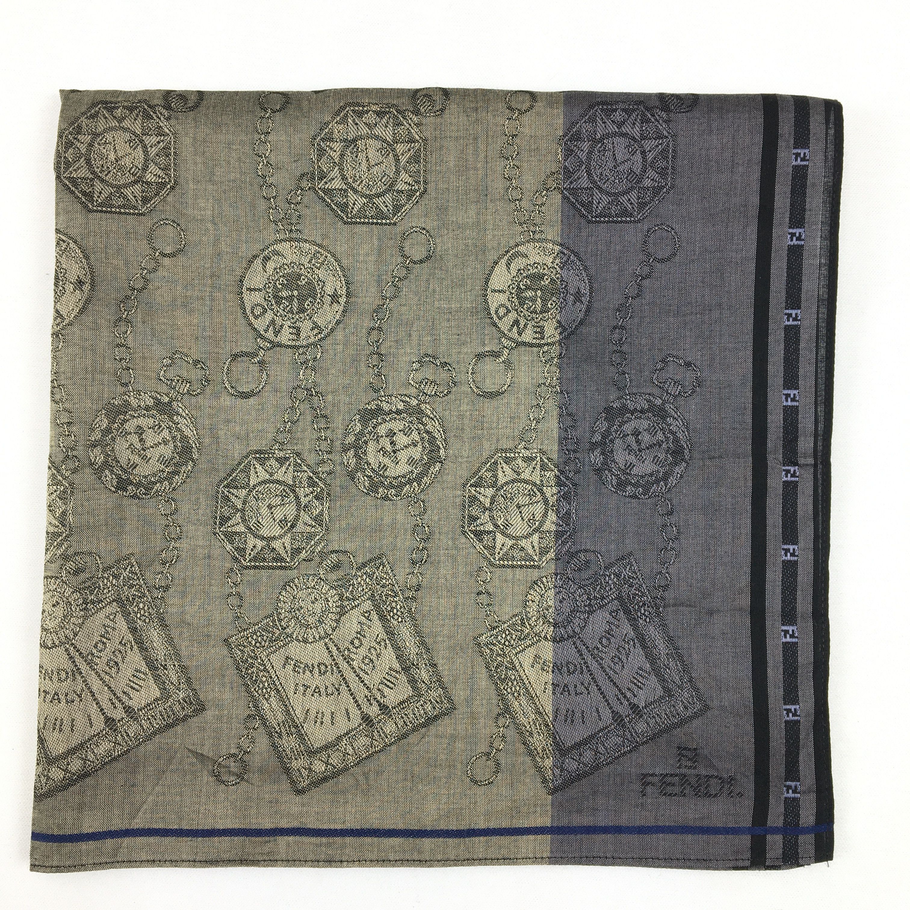 Japanese Brand Fendi Handkerchief Neckerchief Bandana Size ONE SIZE - 4 Thumbnail