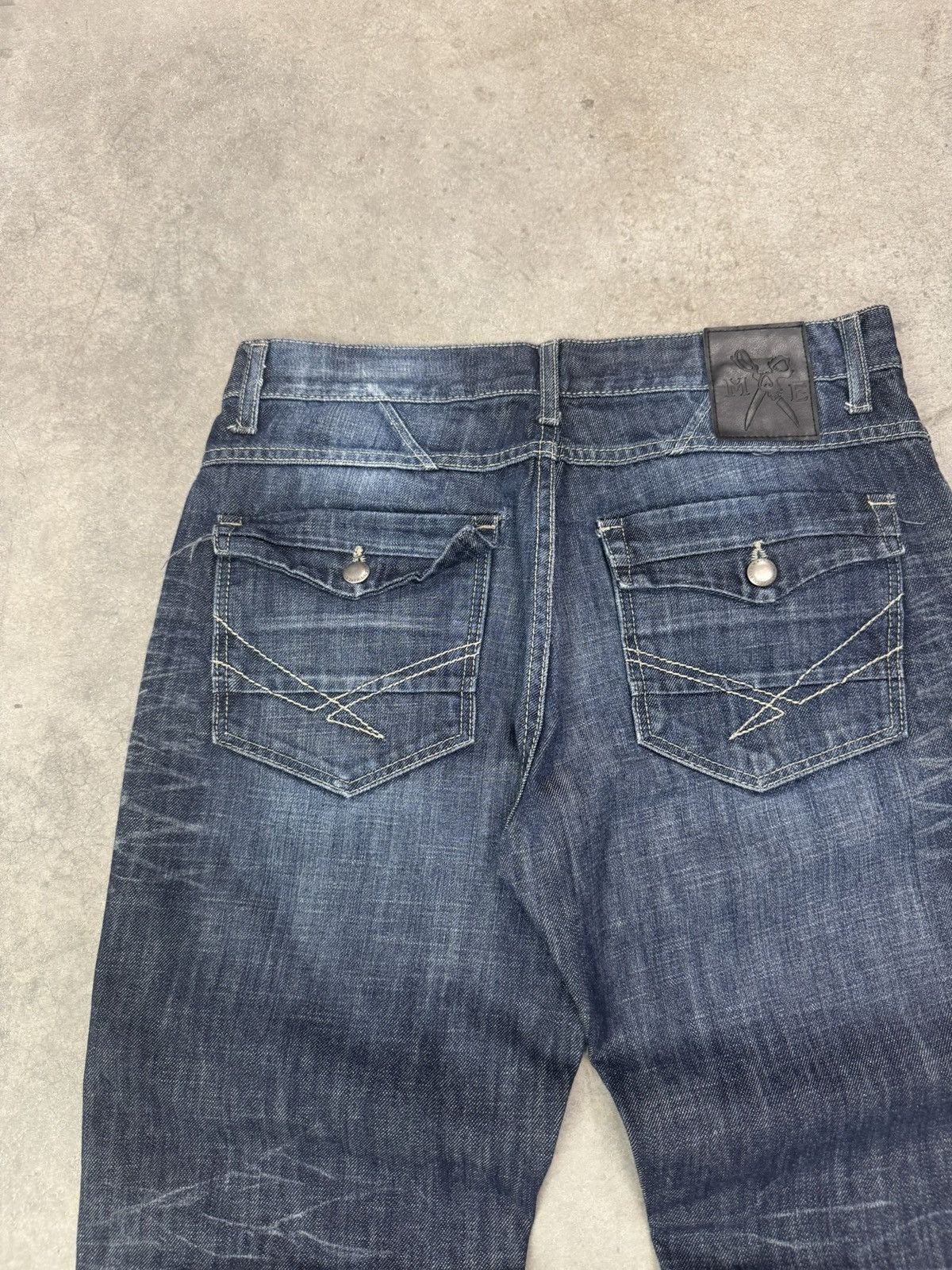 Marc Ecko Vintage Y2K Marc Echo Denim Jeans 32x30 Baggy Wide Leg Size US 32 / EU 48 - 5 Thumbnail